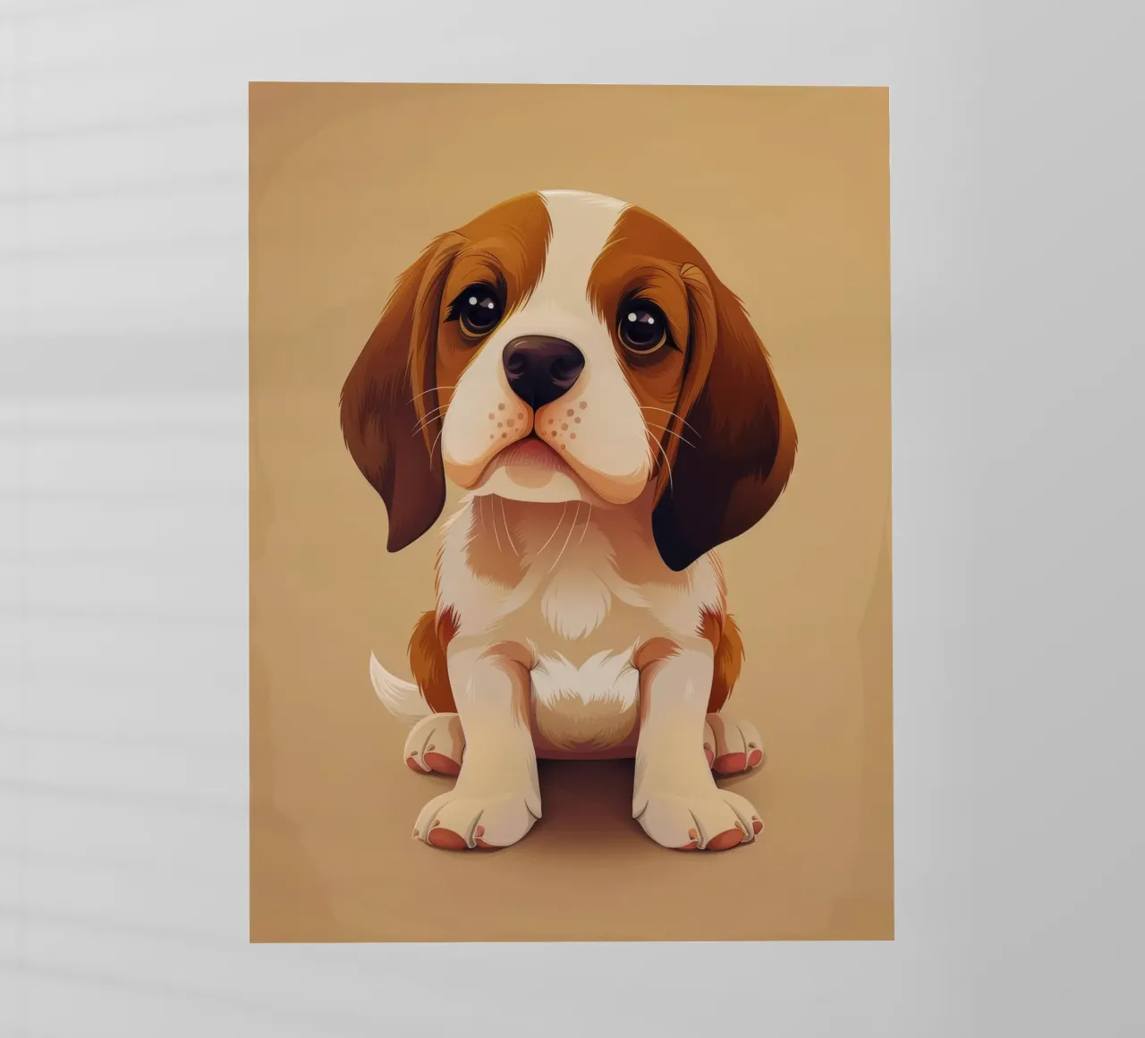 Cucciolo di Beagle giocherellone: Curioso e carino pellicola backlit da DesignDoodle
