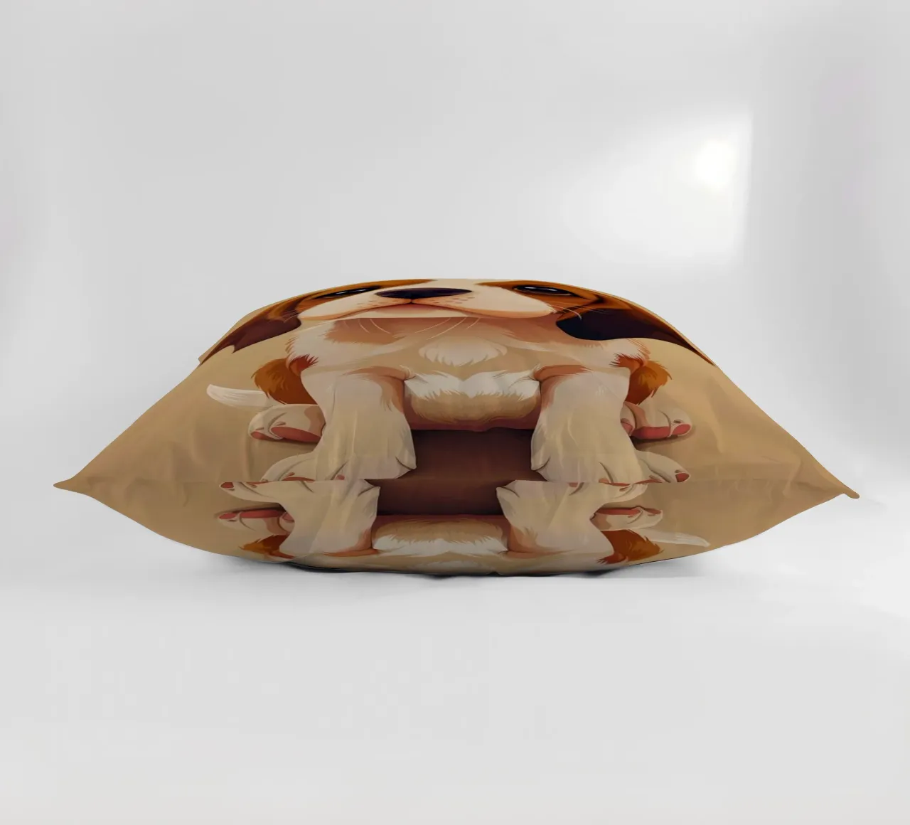 Cucciolo di Beagle giocherellone: Curioso e carino cuscino da DesignDoodle