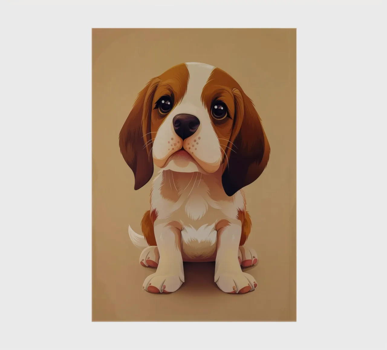 Verspielter Beagle-Welpe: Neugierig und niedlich Notizbuch von DesignDoodle
