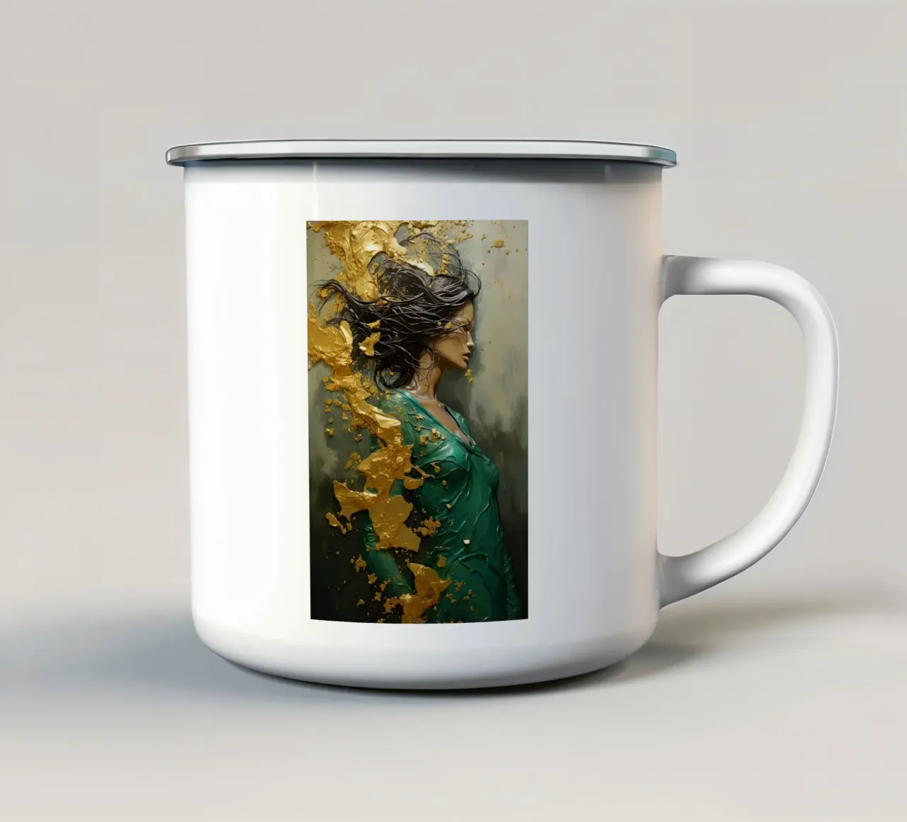 Arte da parete di Imagine tazza in smalto da Imagine