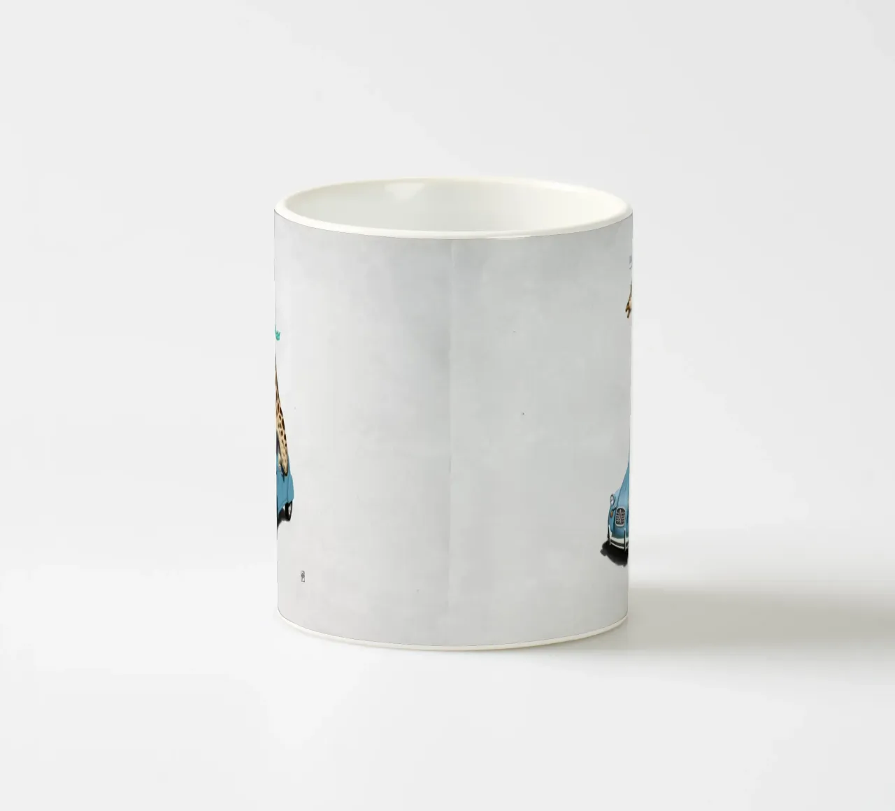 Riding High (Titled) tazza in ceramica da Rob Art | Illustration