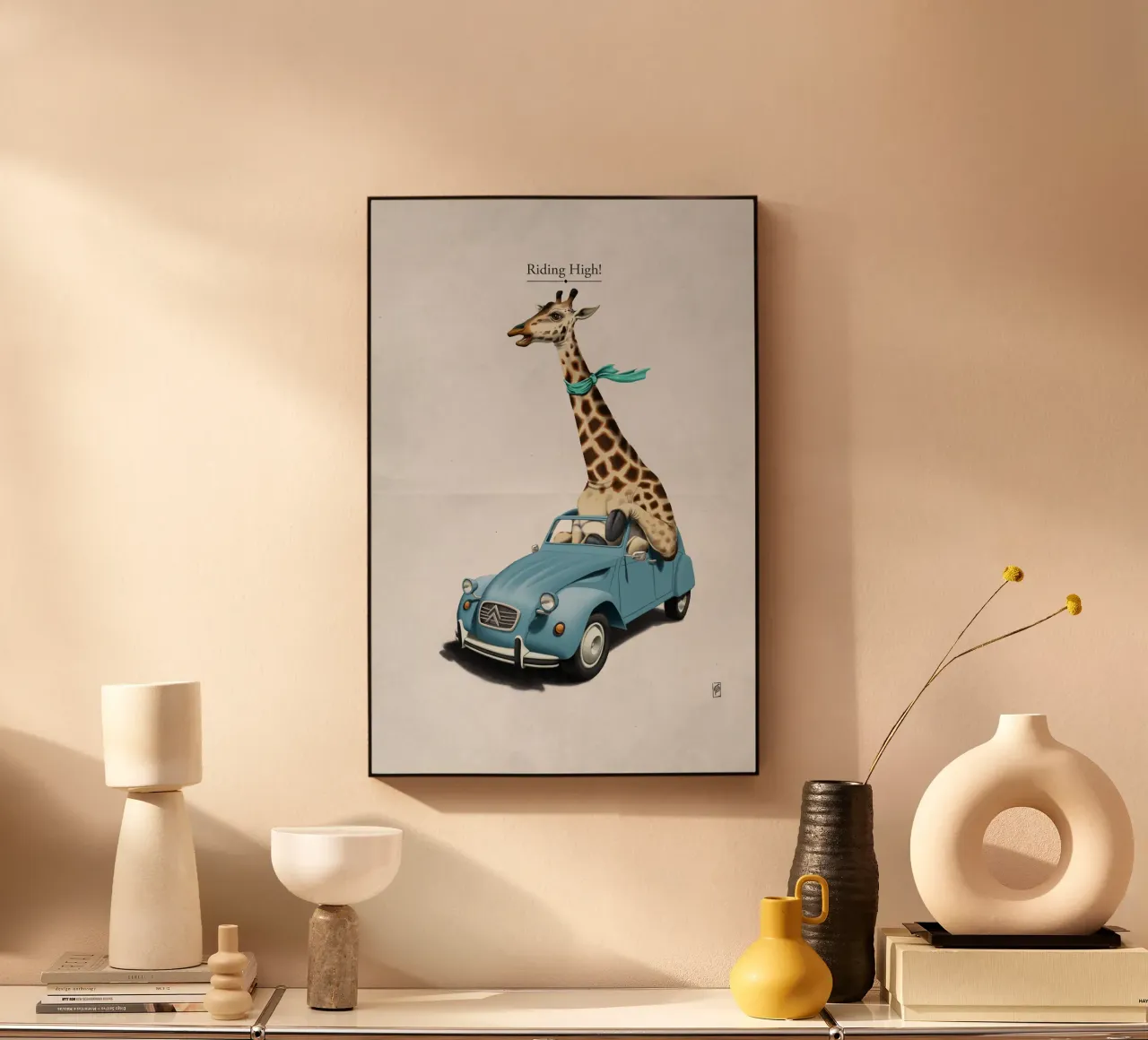 Riding High (Titled) plexiglass da Rob Art | Illustration