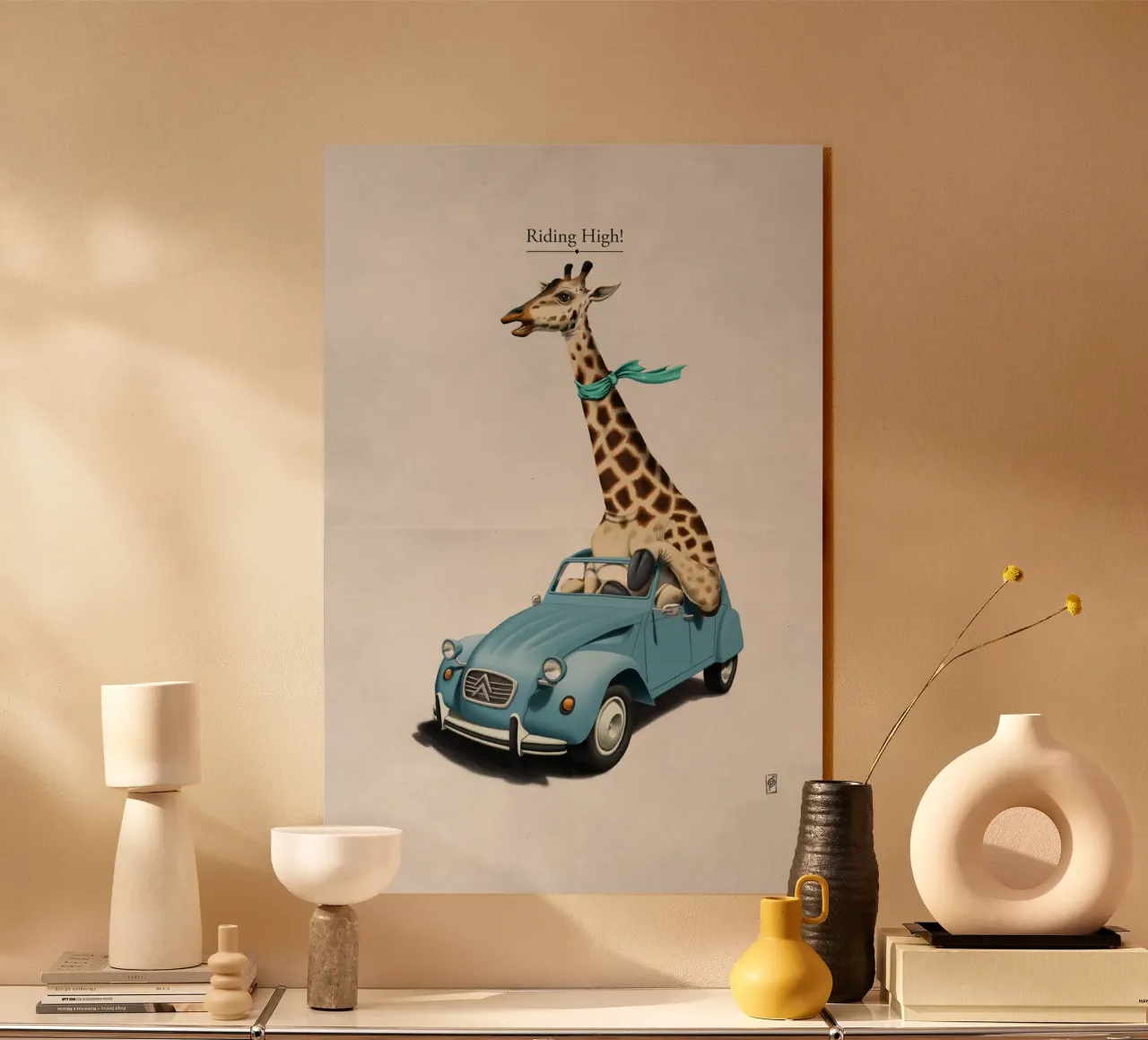 Riding High (Titled) plexiglass da Rob Art | Illustration