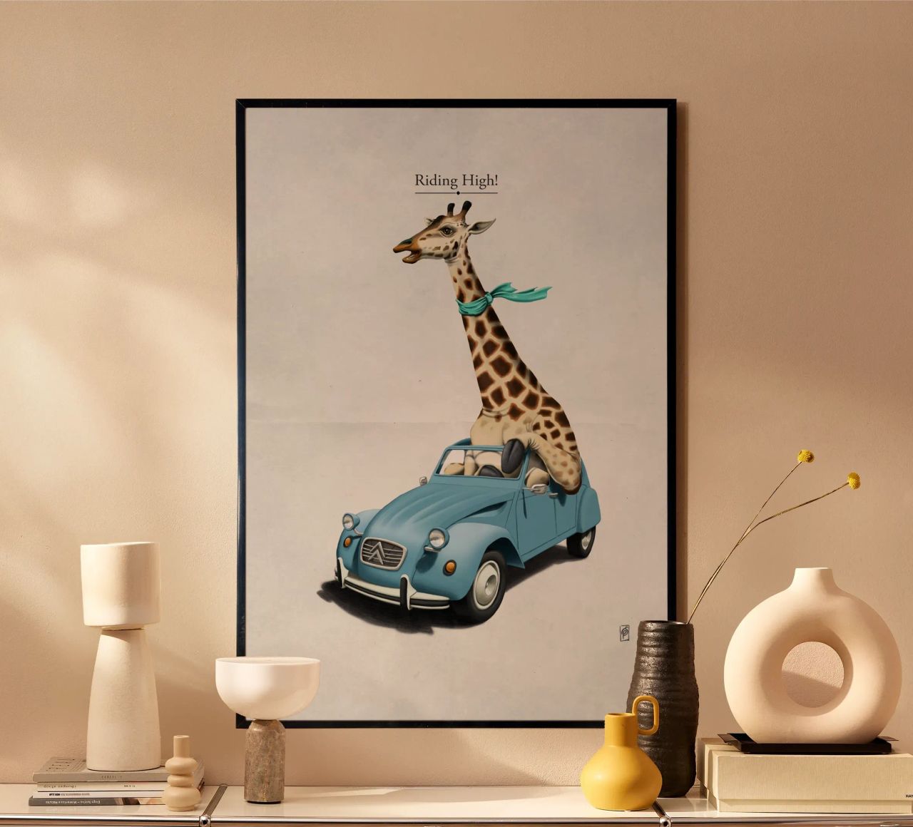 Riding High (Titled) poster by Rob Art | Illustration