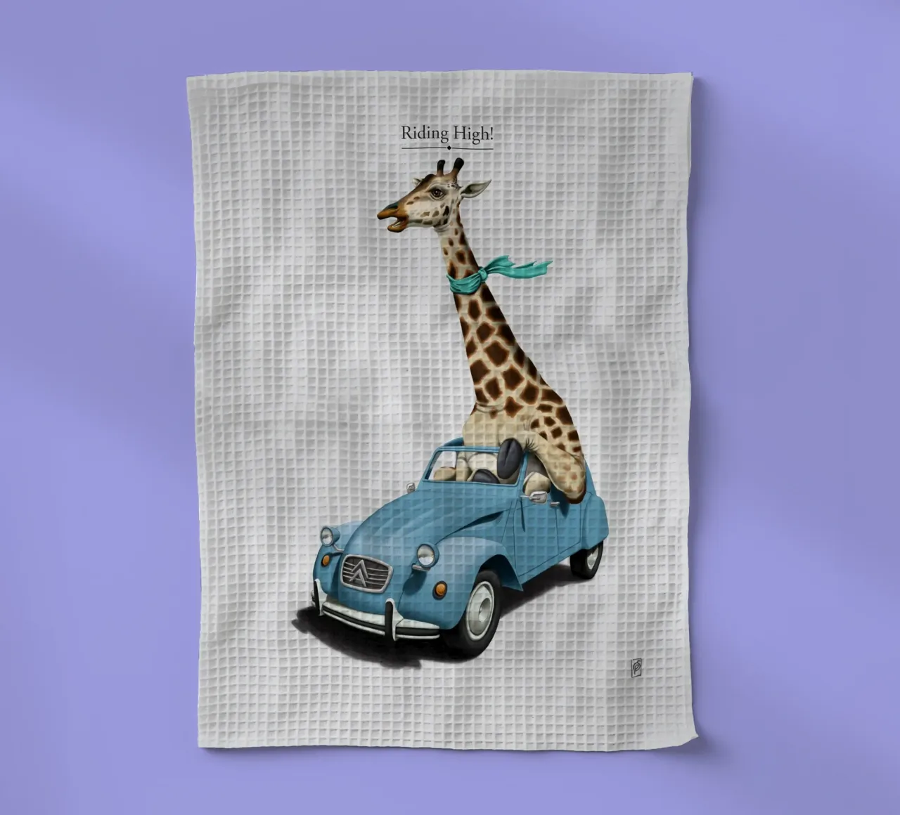 Riding High (Titled) canovaccio da cucina da Rob Art | Illustration
