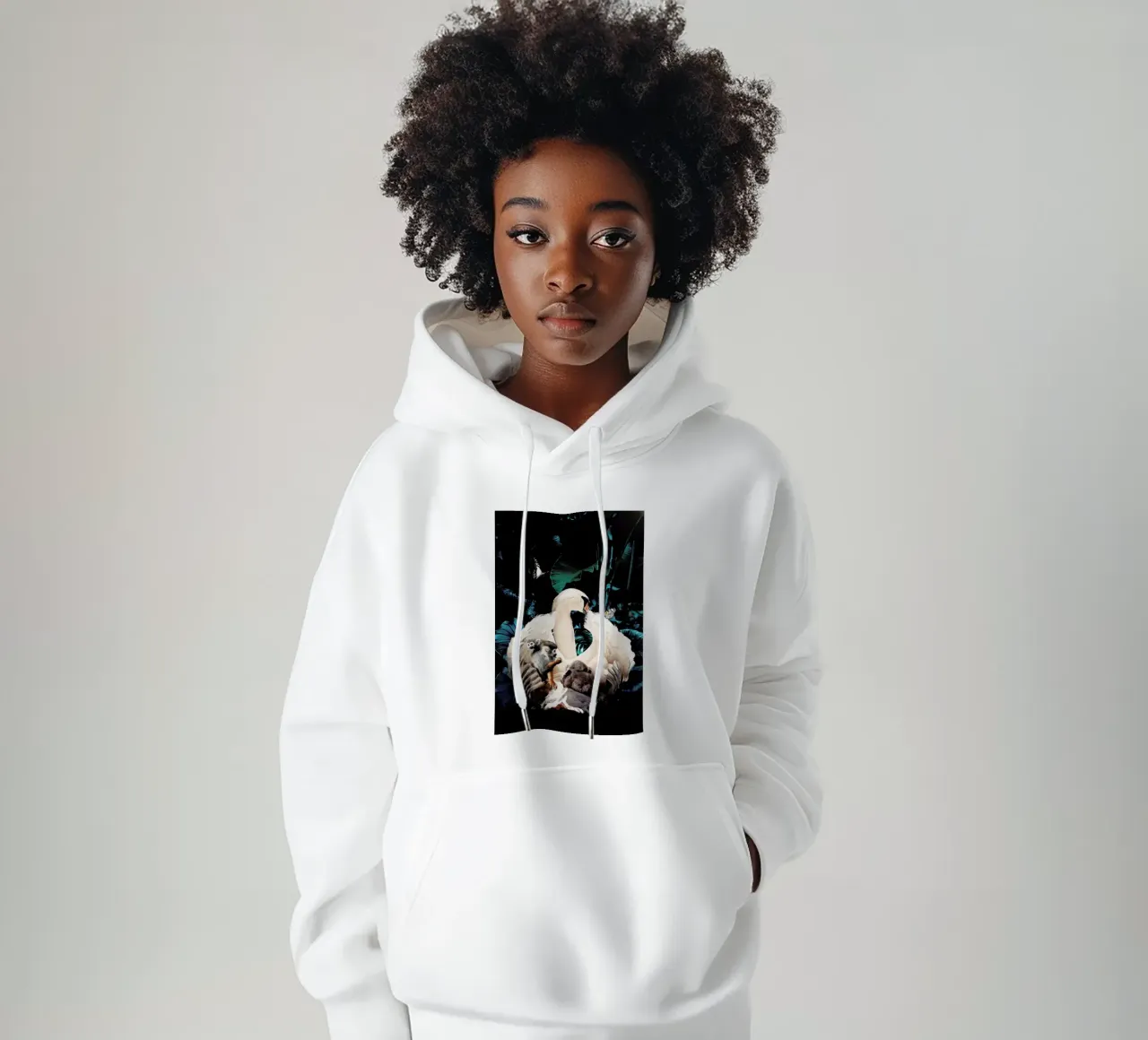 Swan sudadera con capucha de Wouter Rikken