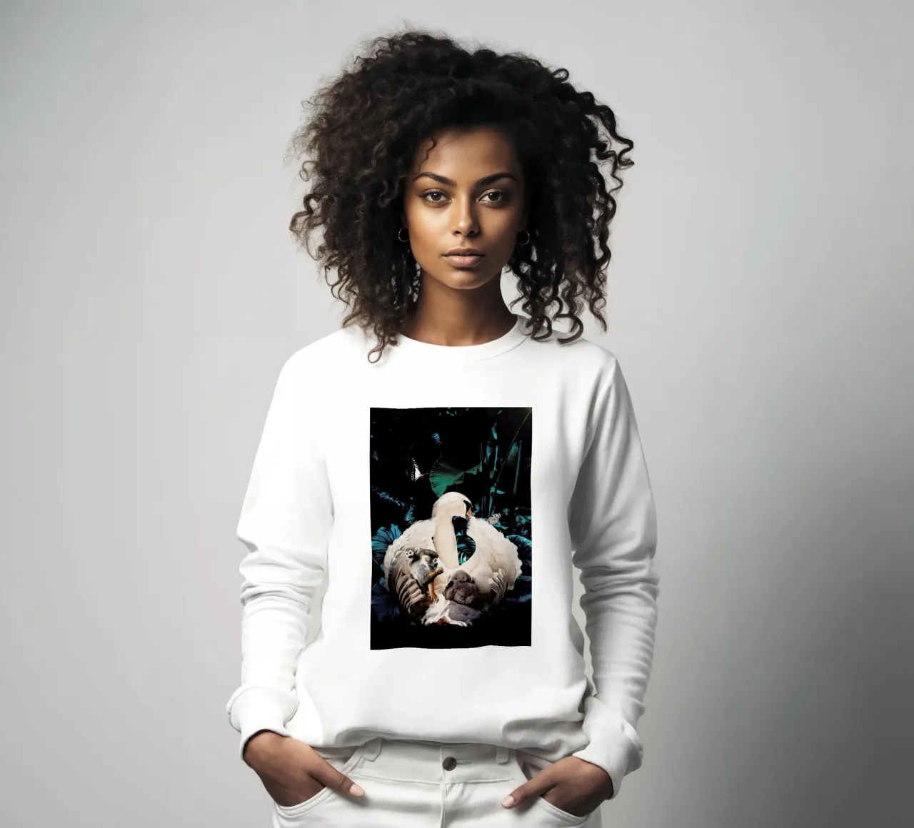 Swan Sweatshirt von Wouter Rikken