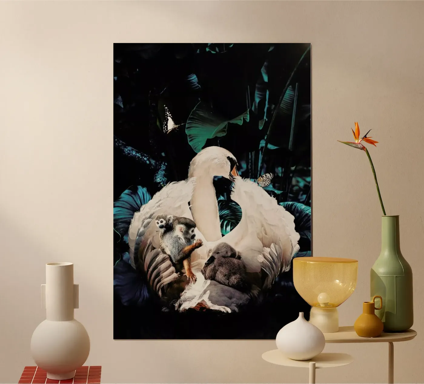 Swan Poster von Wouter Rikken