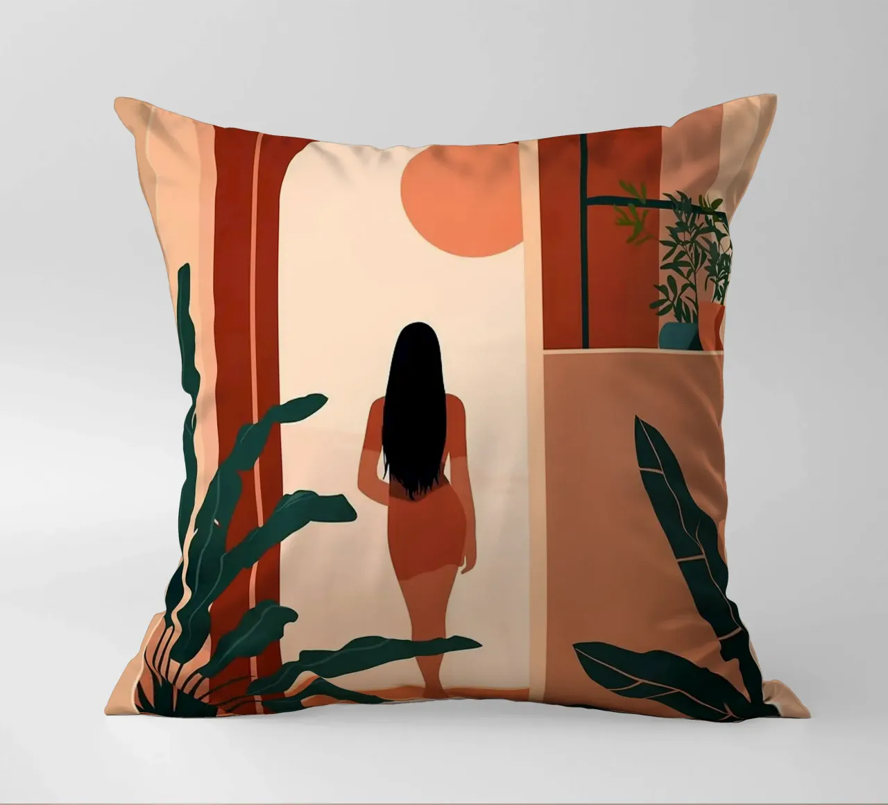 silhouette di donna cuscino da Jonathan R NASH