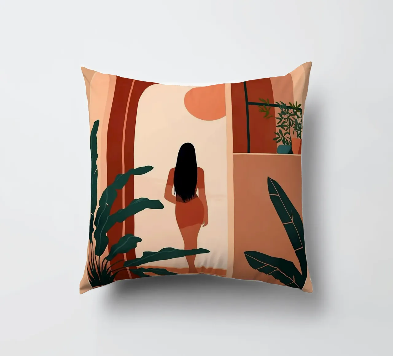 silhouette di donna cuscino da Jonathan R NASH