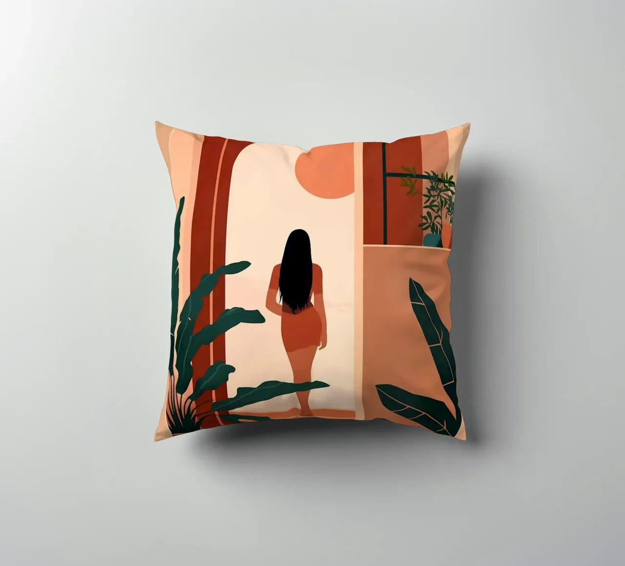 silhouette di donna cuscino da Jonathan R NASH