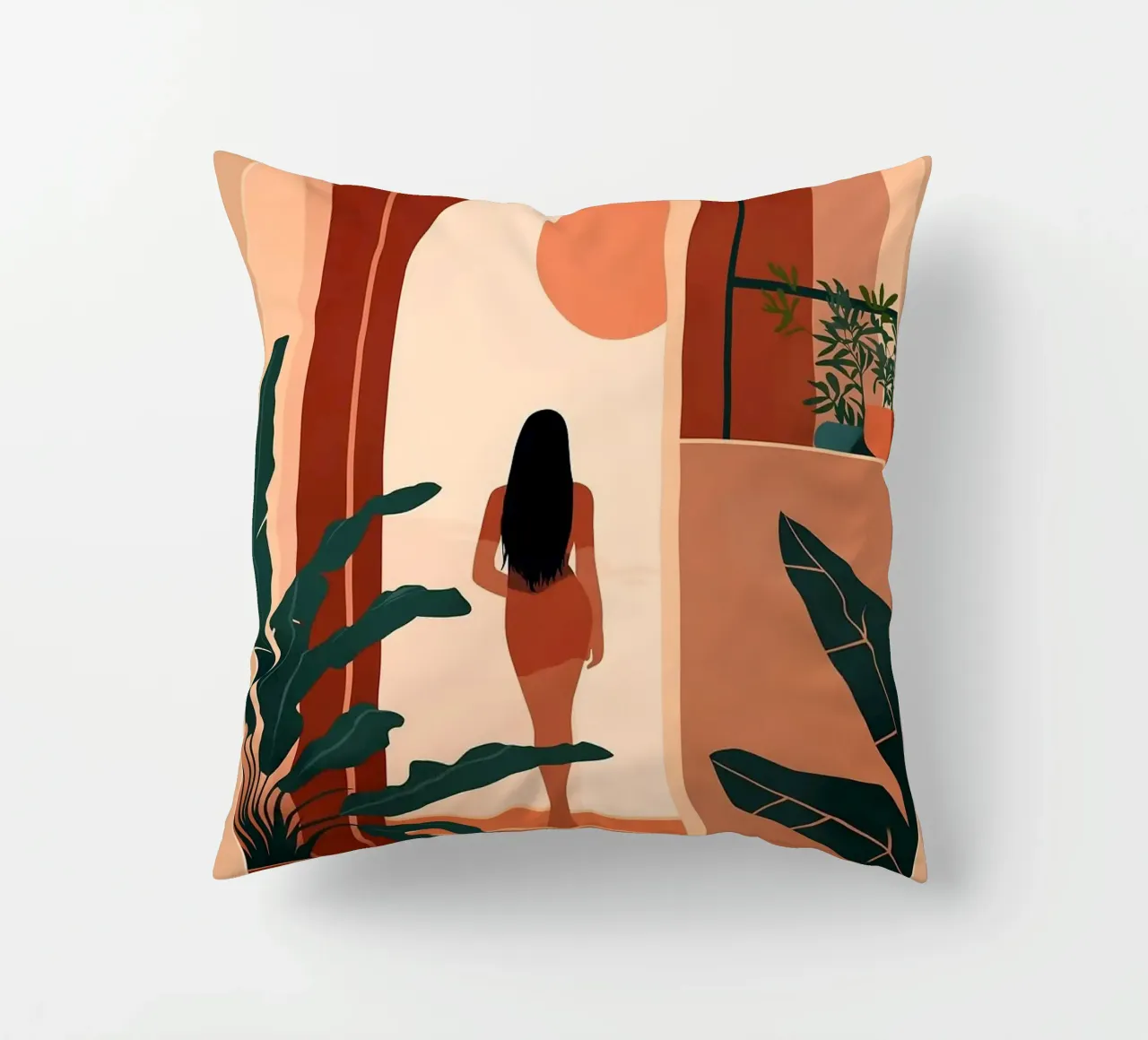 silhouette di donna cuscino da Jonathan R NASH
