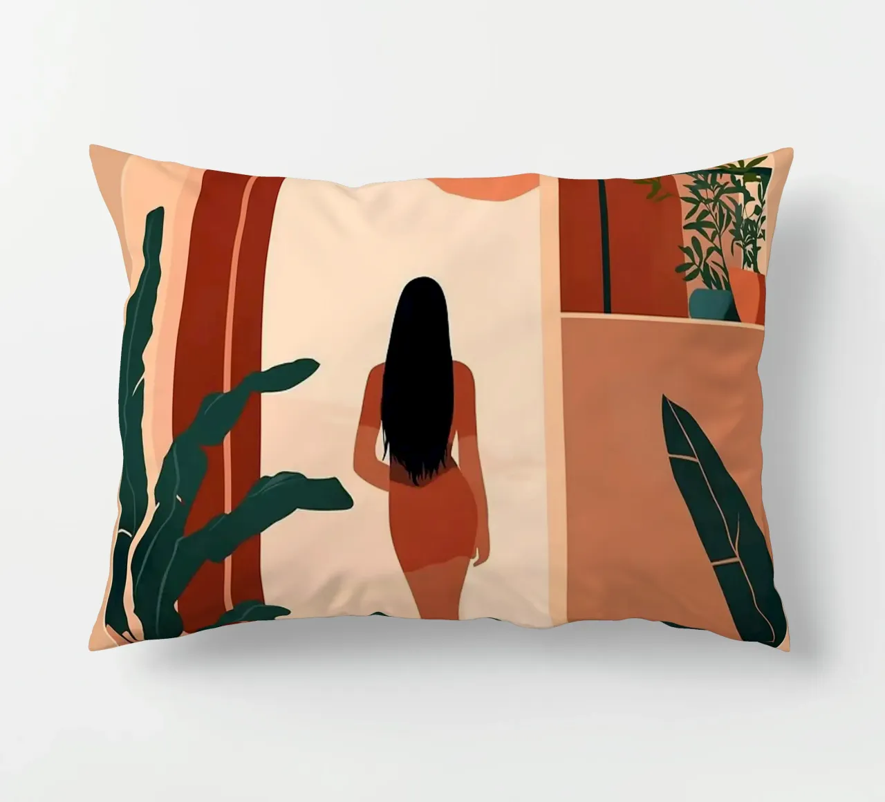 silhouette di donna cuscino da Jonathan R NASH