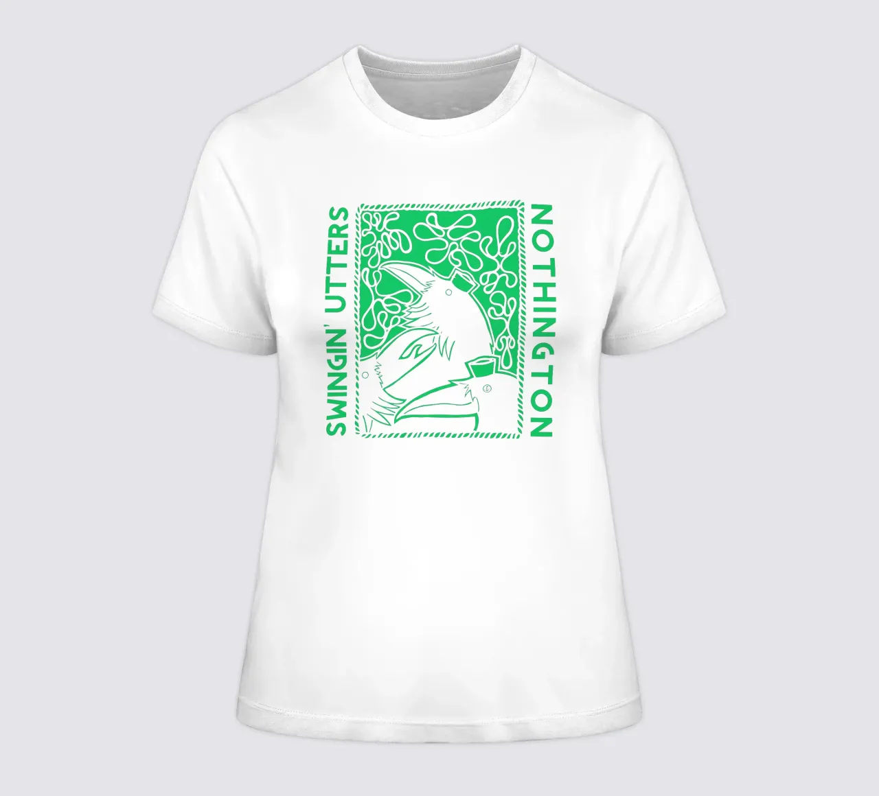 Swingin' Utters Nothing Ton women's fitted t-shirt by Gladysrg