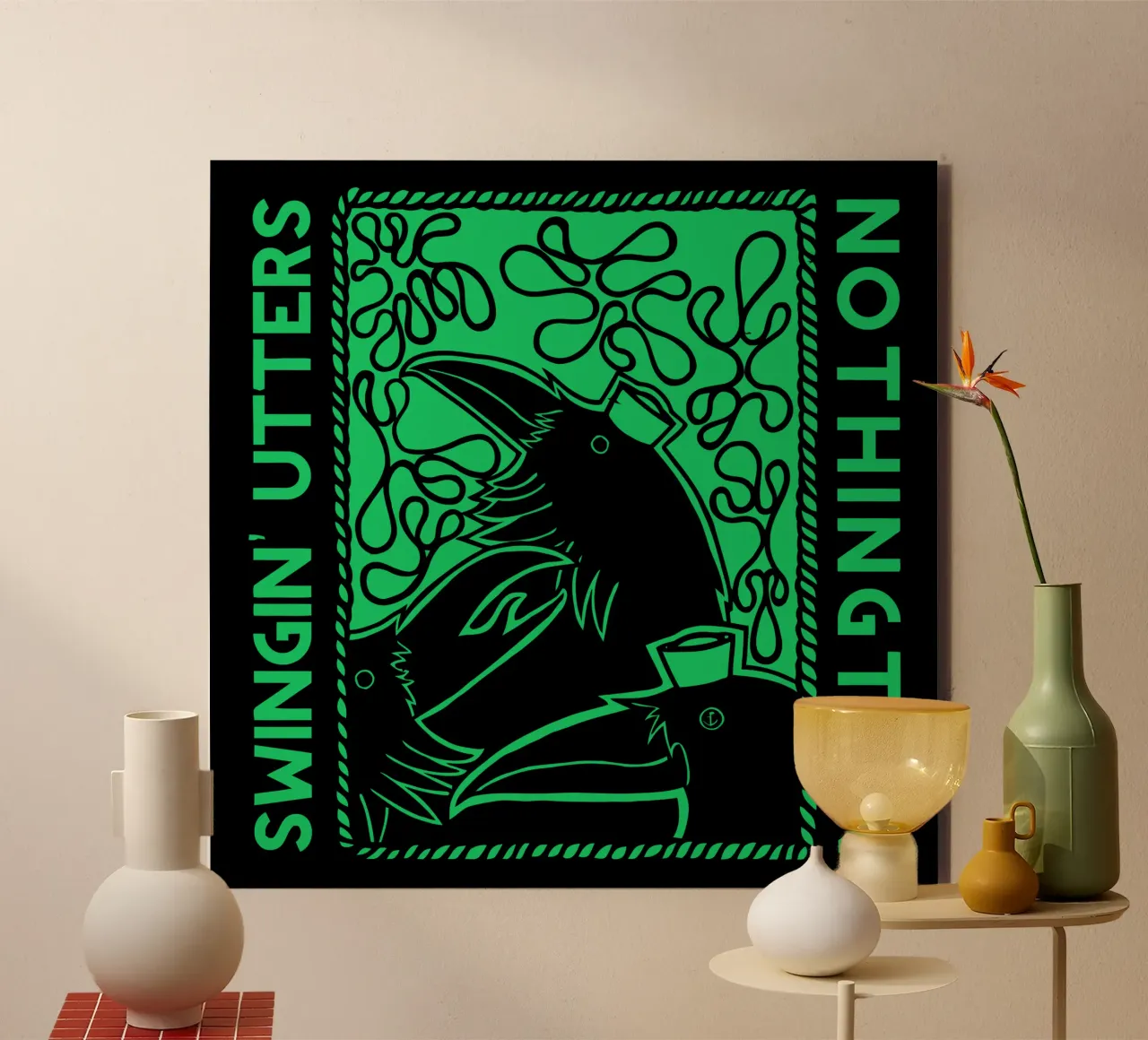 Swingin' Utters Nothing Ton alu-dibond by Gladysrg