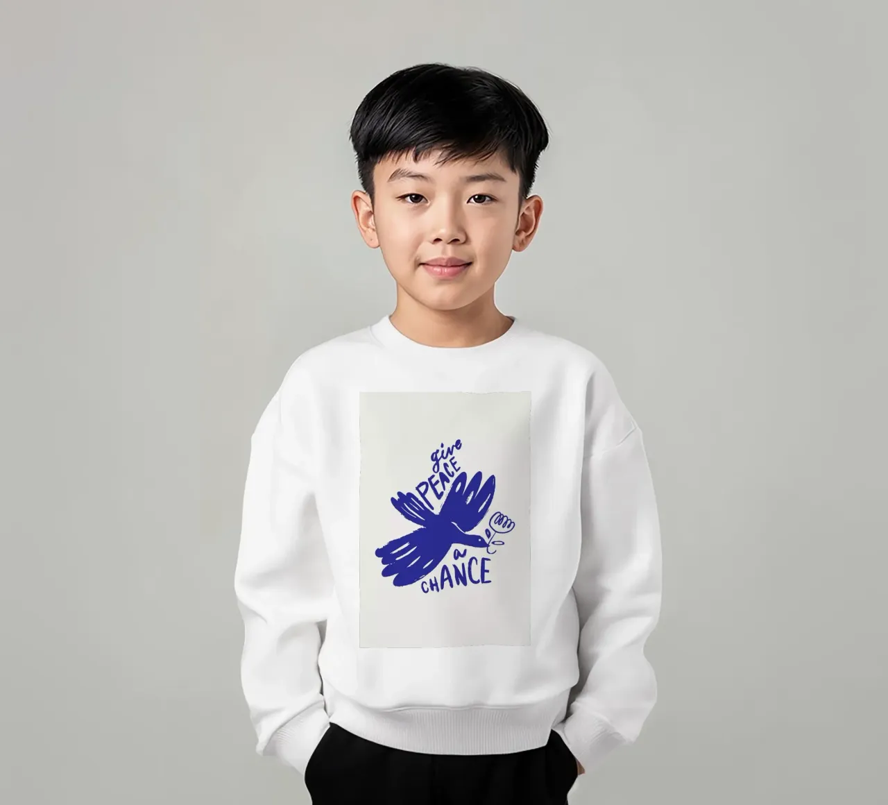Blue Dove felpa bambino da Pure