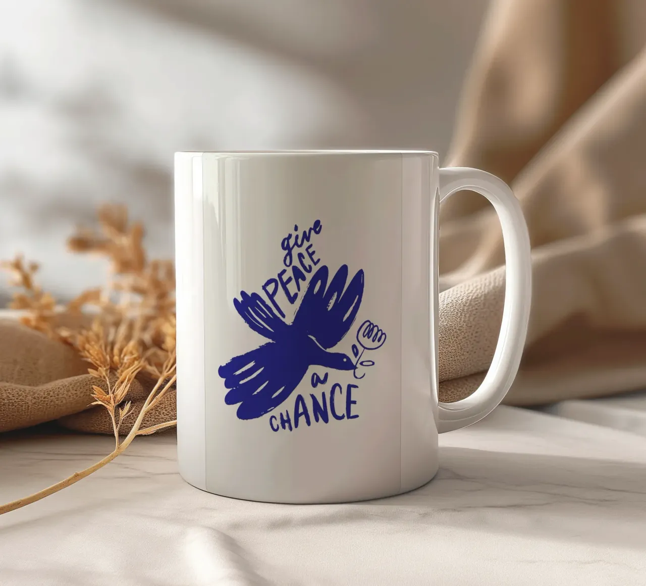 Blue Dove tazza in ceramica da Pure
