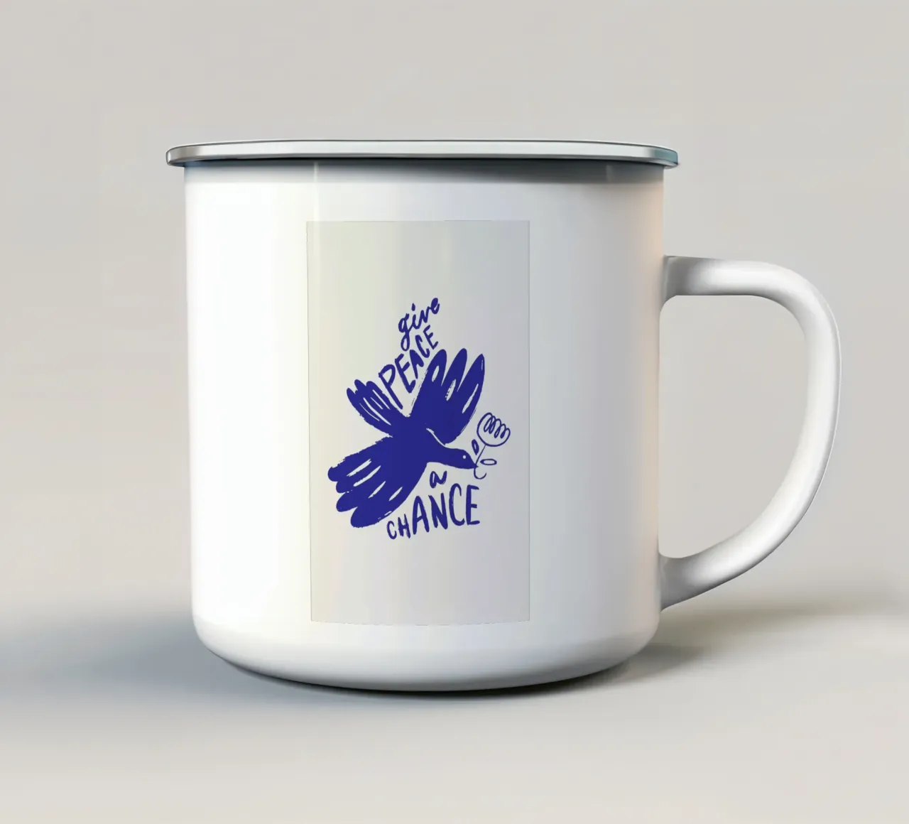 Blue Dove tazza in smalto da Pure