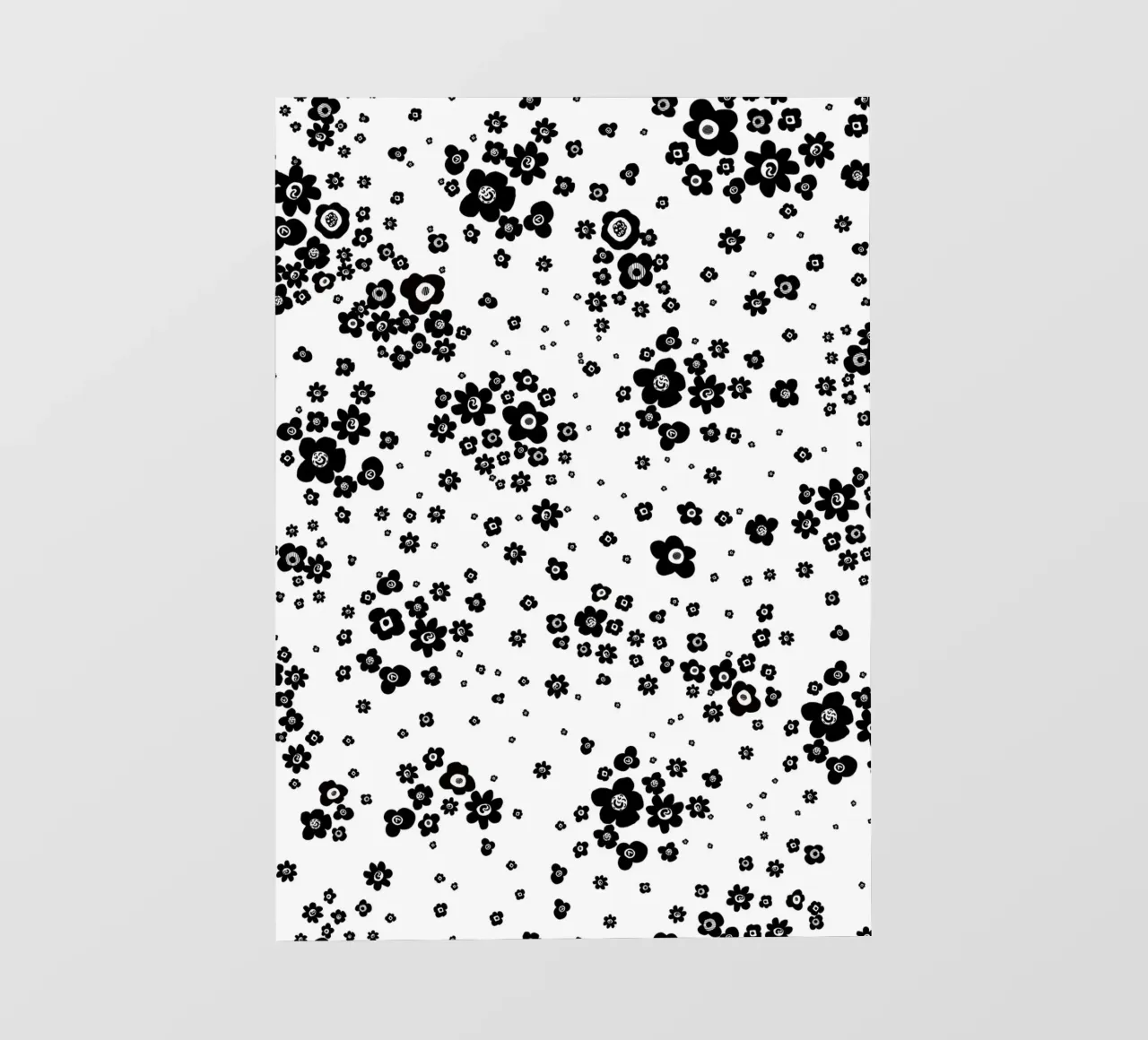 Fiori in bianco e nero pellicola backlit da gulsengunel