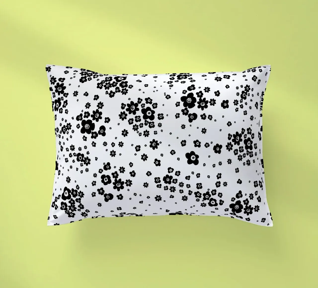 Fiori in bianco e nero cuscino da gulsengunel