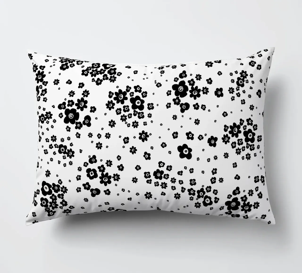 Fiori in bianco e nero cuscino da gulsengunel