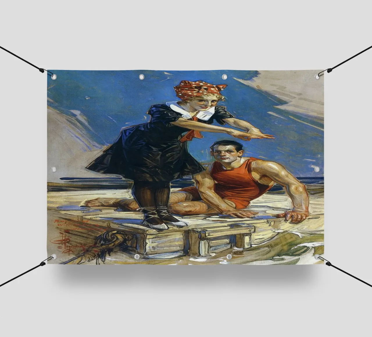 JCL 007 telo in pvc da JC Leyendecker