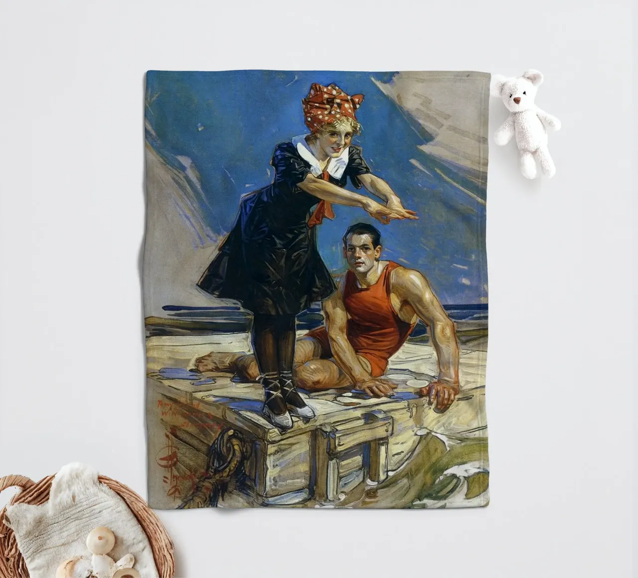 JCL 007 coperta in pile da JC Leyendecker