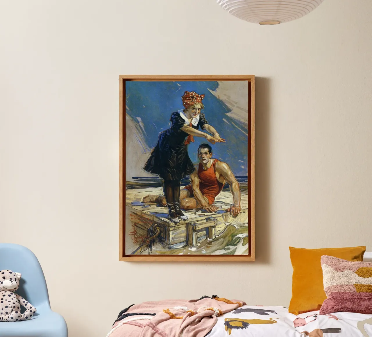 JCL 007 tela con Cornice a cassetta da JC Leyendecker