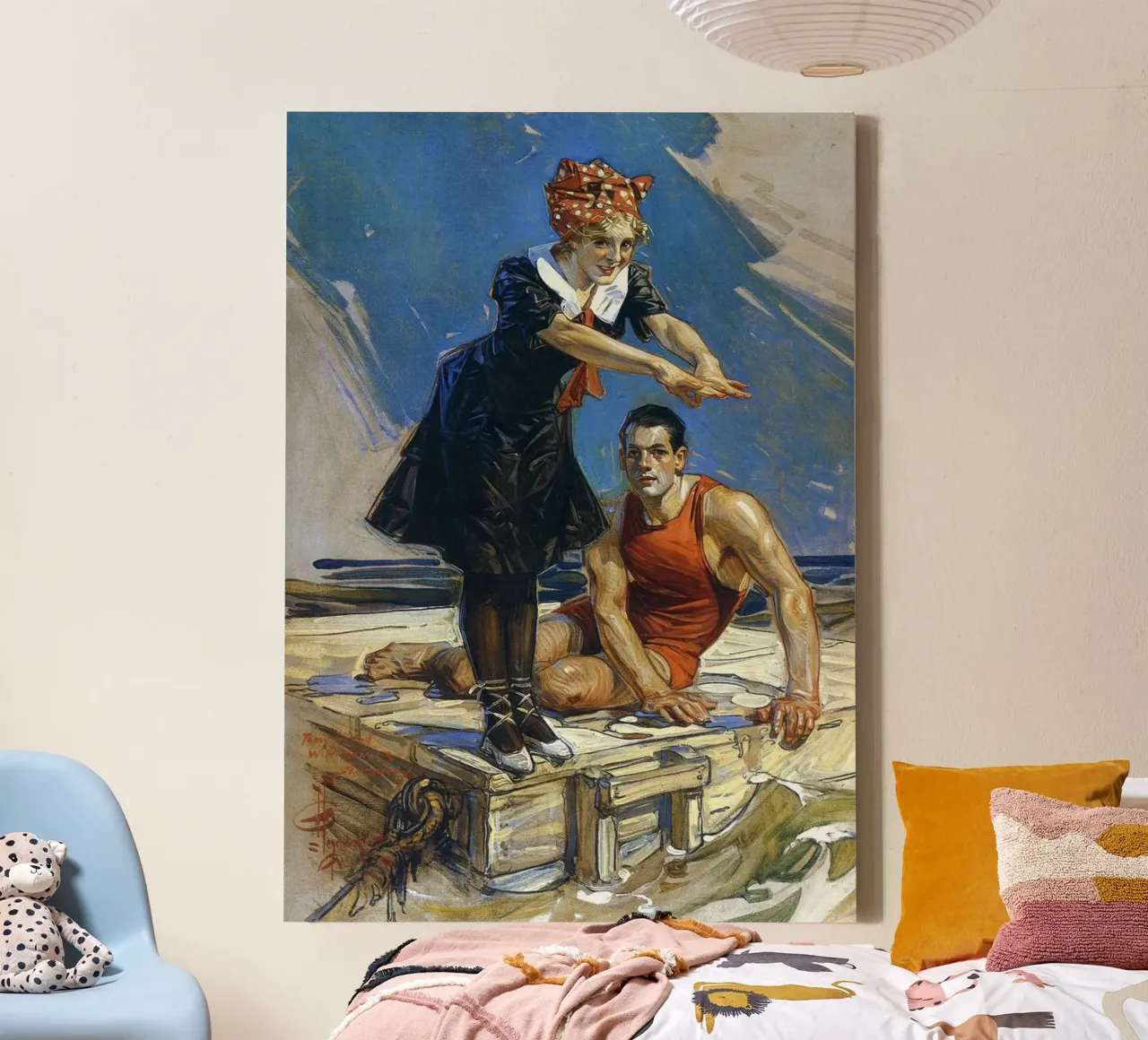 JCL 007 tela con Cornice a cassetta da JC Leyendecker