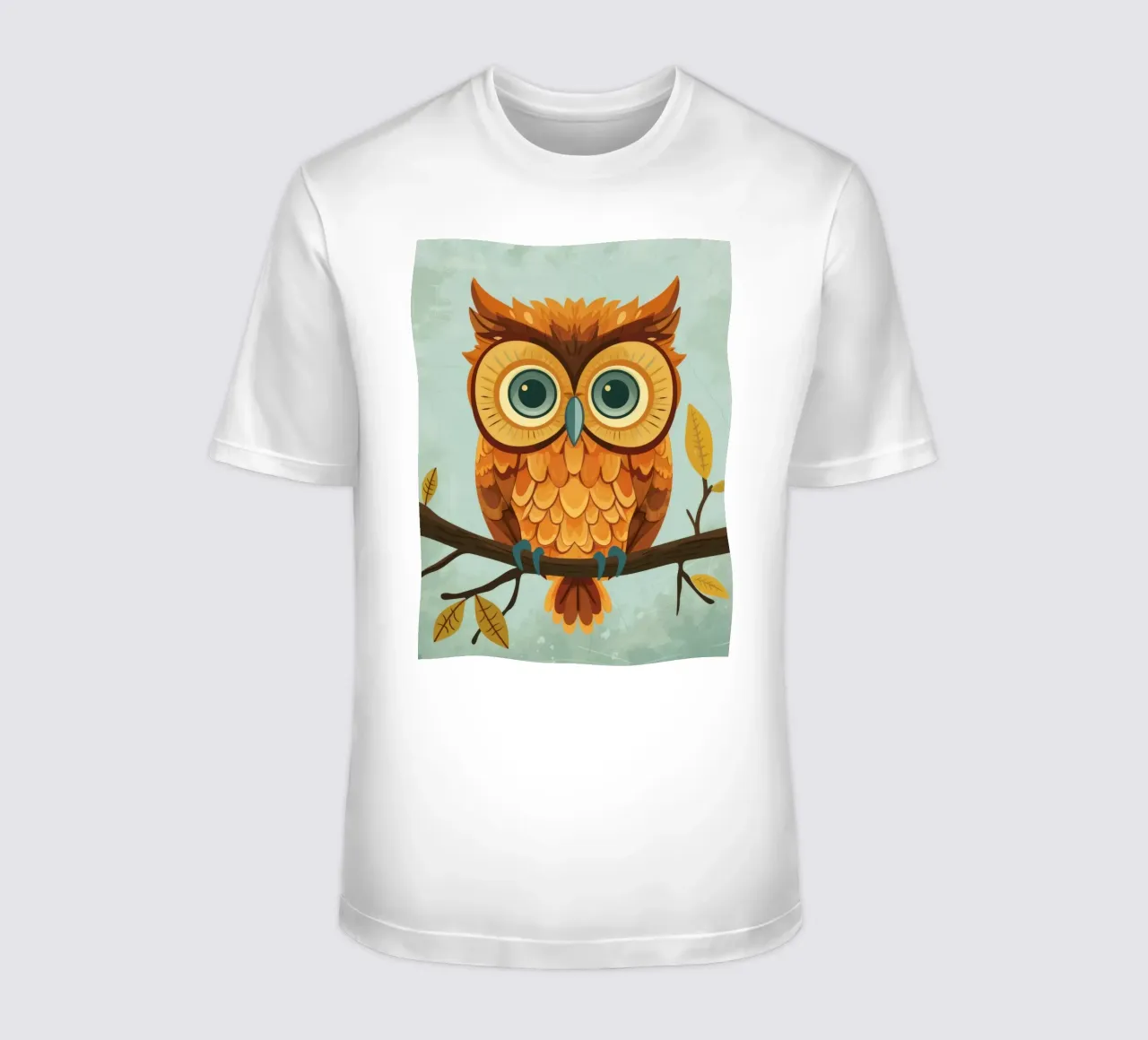 Un timido cucciolo di gufo: pronto per l'avventura t-shirt da DesignDoodle