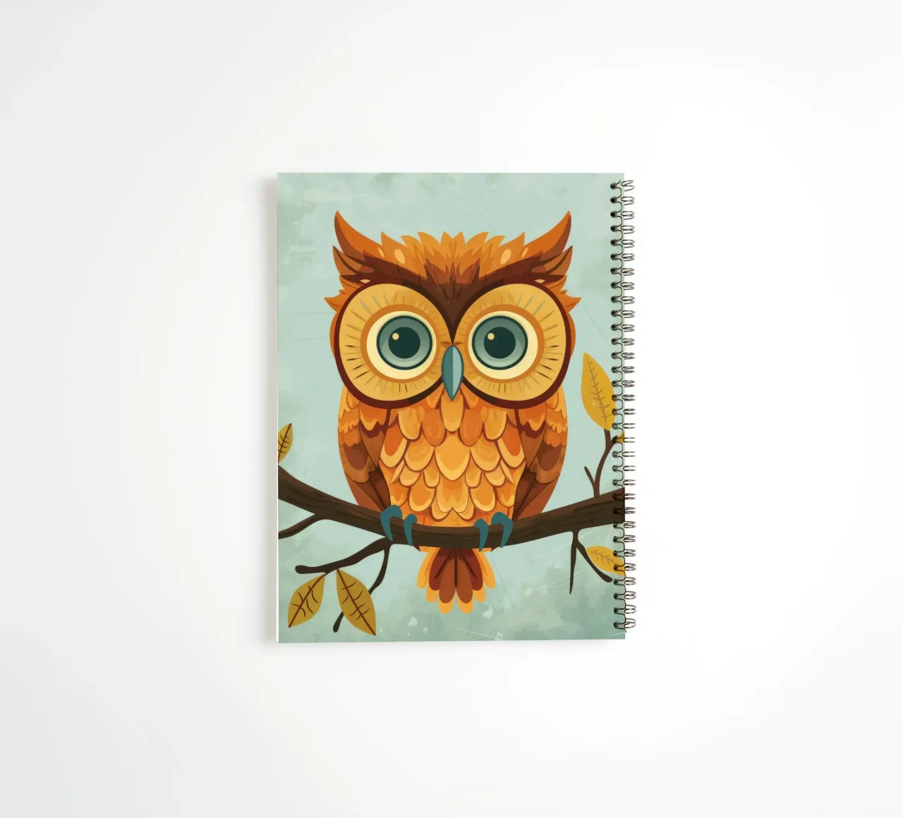 Un bébé chouette timide : prêt pour l'aventure carnet à spirale de DesignDoodle