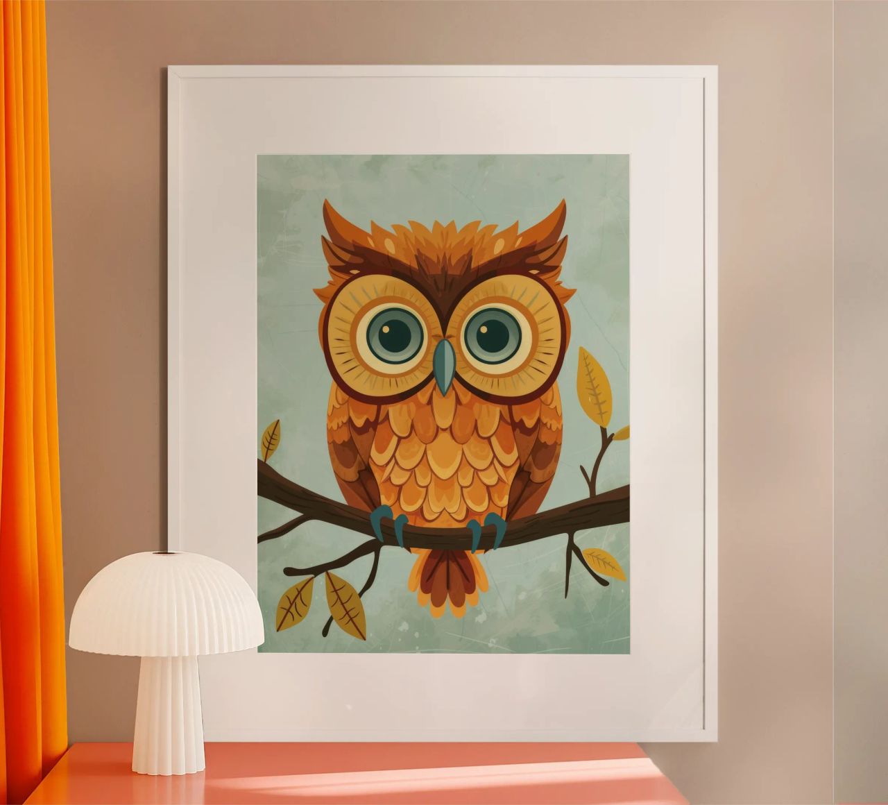 Ein schüchternes Eulenbaby: Bereit für Abenteuer Poster von DesignDoodle