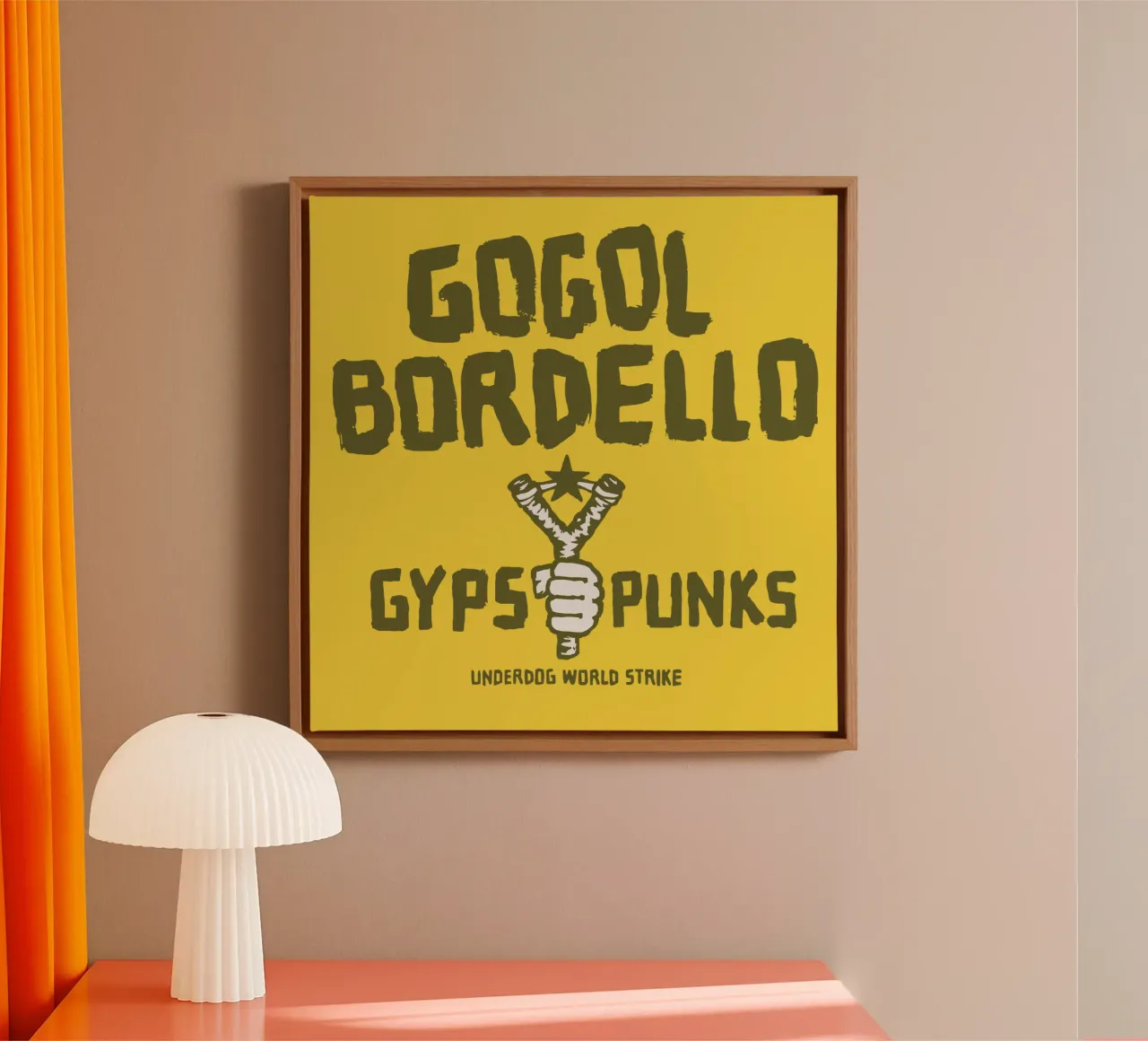Gogol Bordello Gipsy Punks tela con Cornice a cassetta da Gladysrg