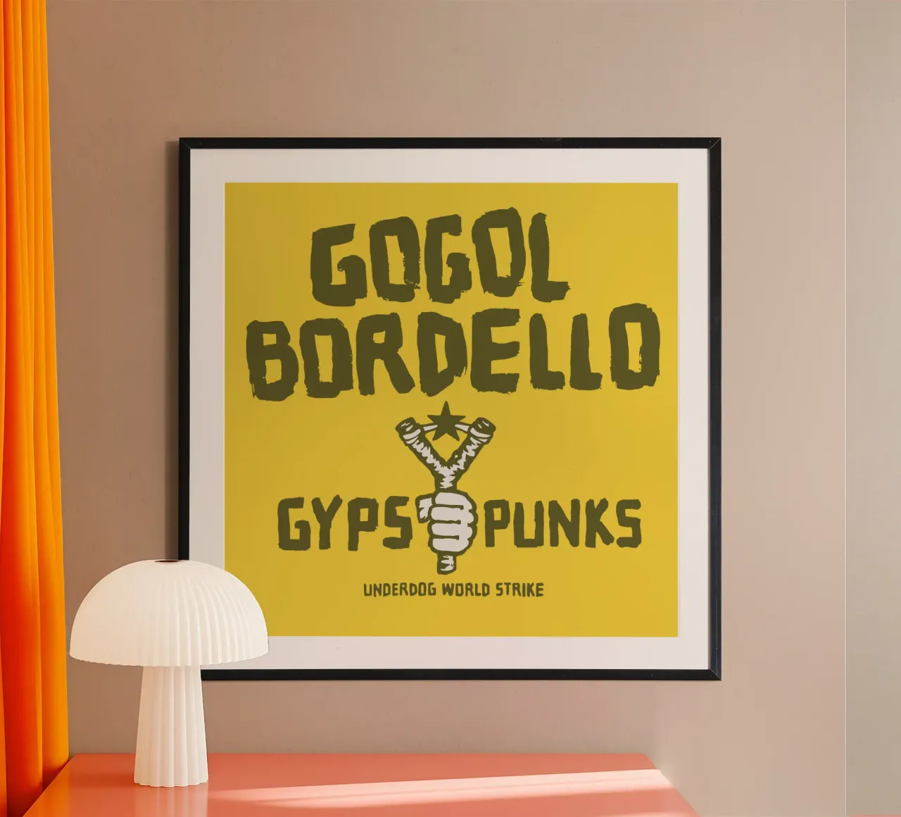 Gogol Bordello Gipsy Punks poster con telaio in plastica da Gladysrg