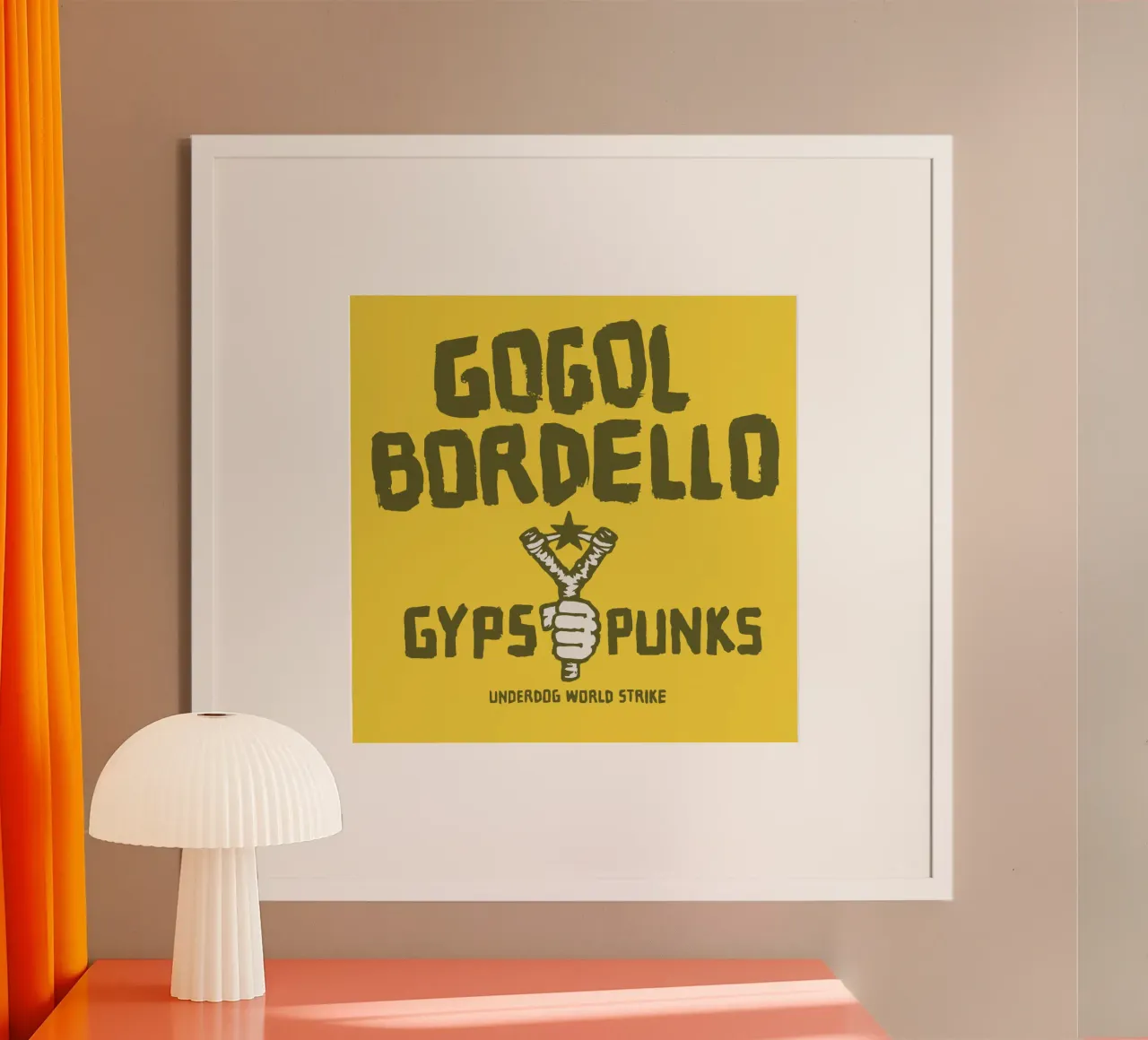 Gogol Bordello Gipsy Punks poster con telaio in plastica da Gladysrg