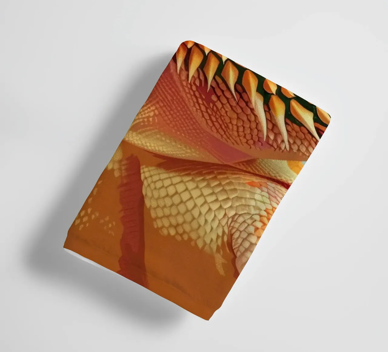 majestic detail of a bearded dragon in vibrant color towel by DesignDoodle
