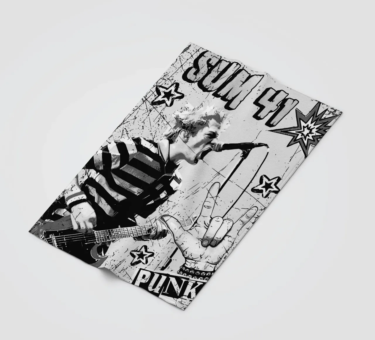 sum 41 band art coperta in pile da vanhesling
