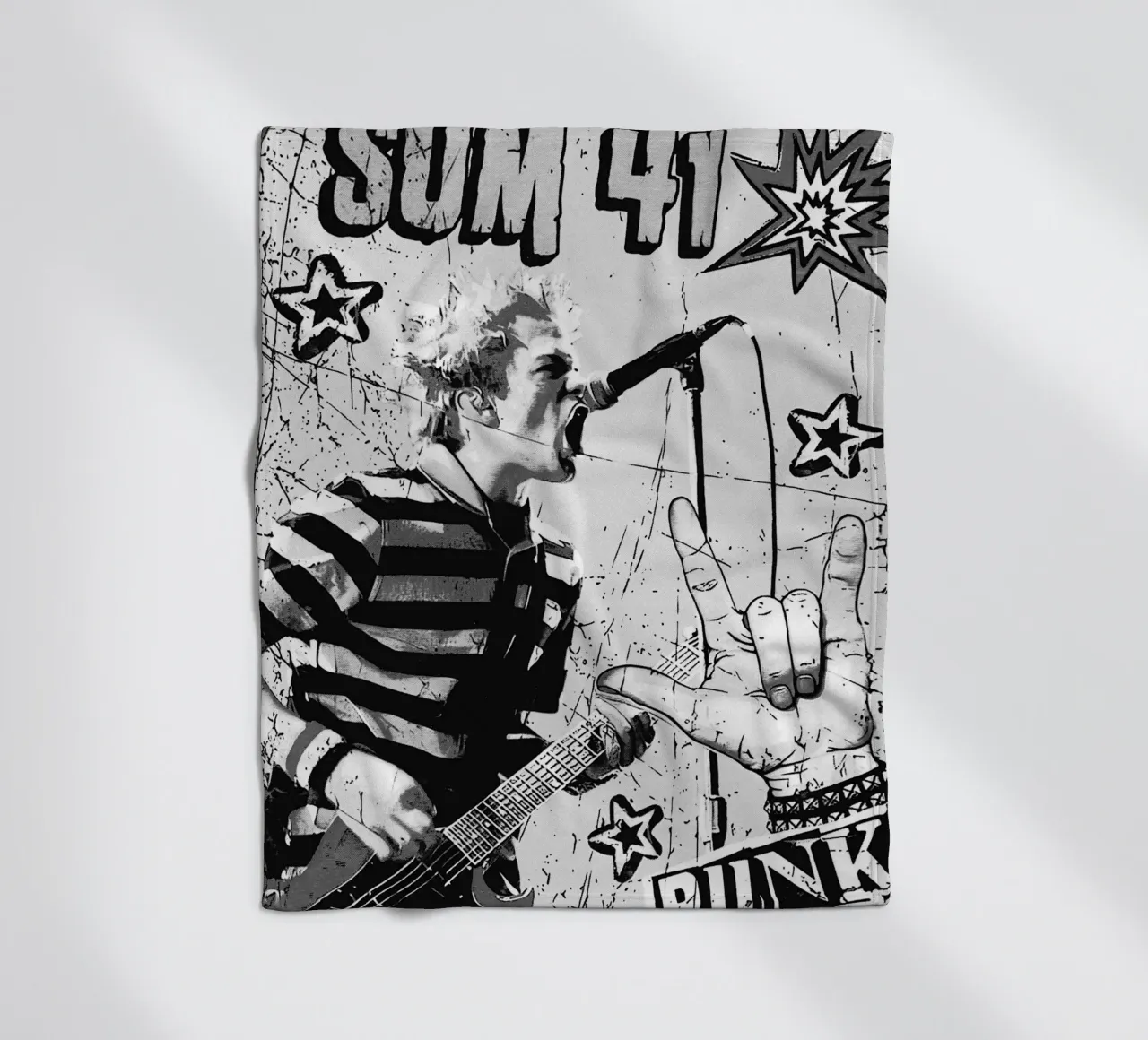 sum 41 band art coperta in pile da vanhesling