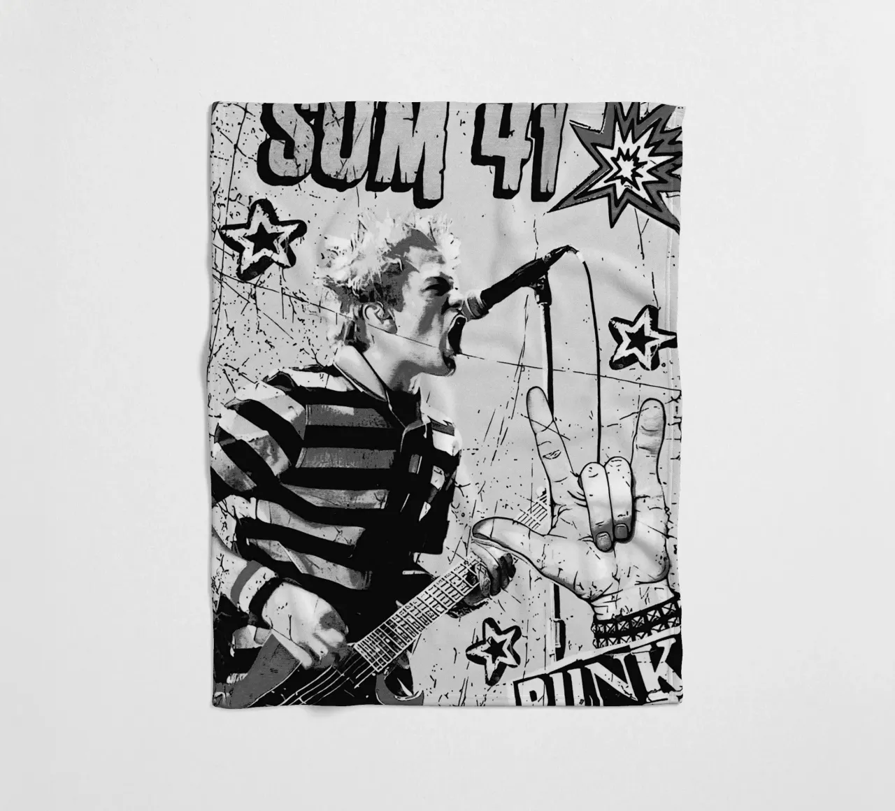 sum 41 band art coperta in pile da vanhesling