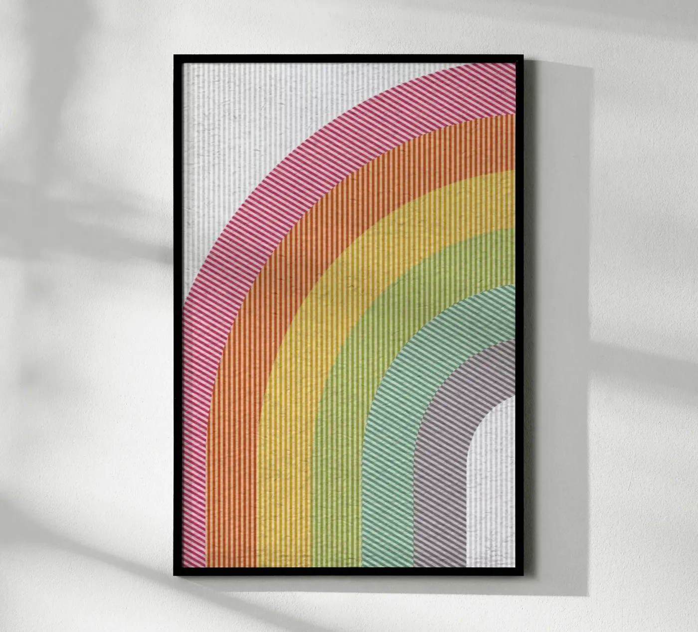 Line Rainbow poster van cafelab