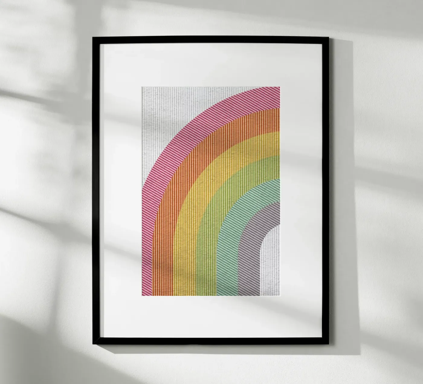Line Rainbow poster by cafelab