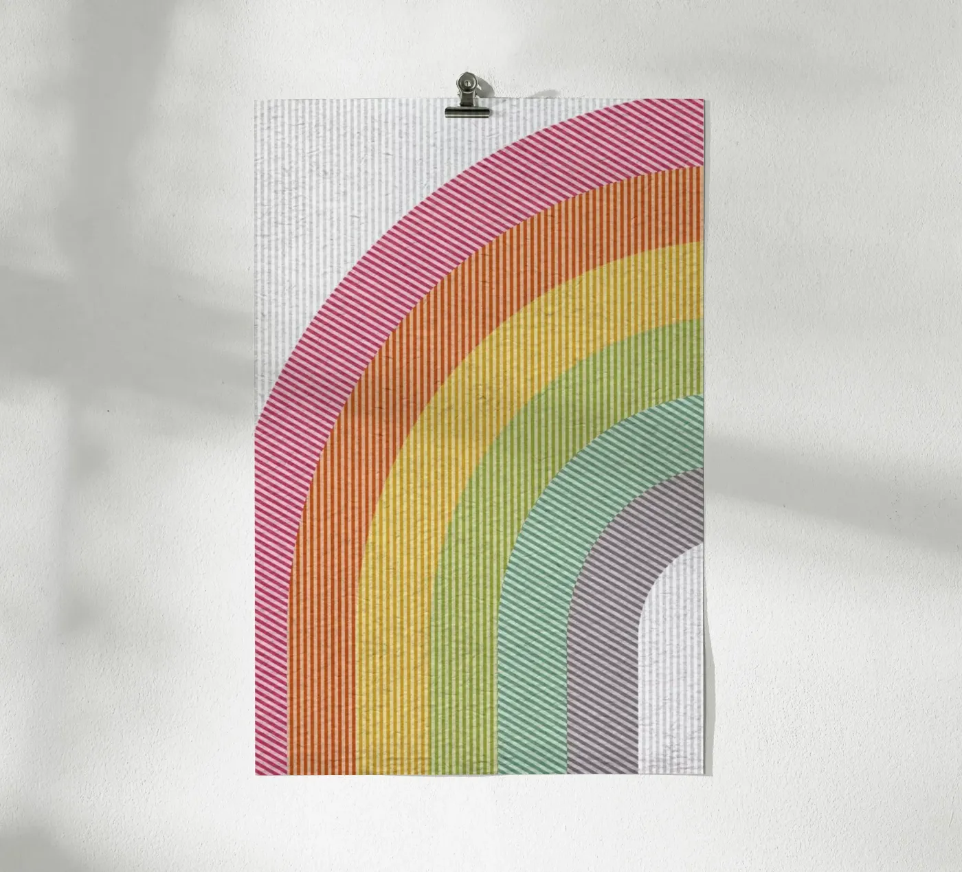 Line Rainbow poster by cafelab