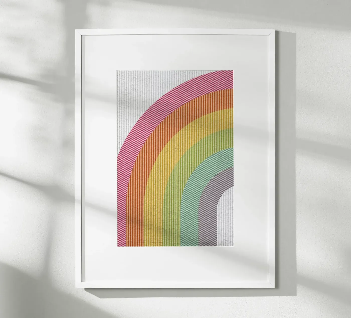 Line Rainbow poster van cafelab