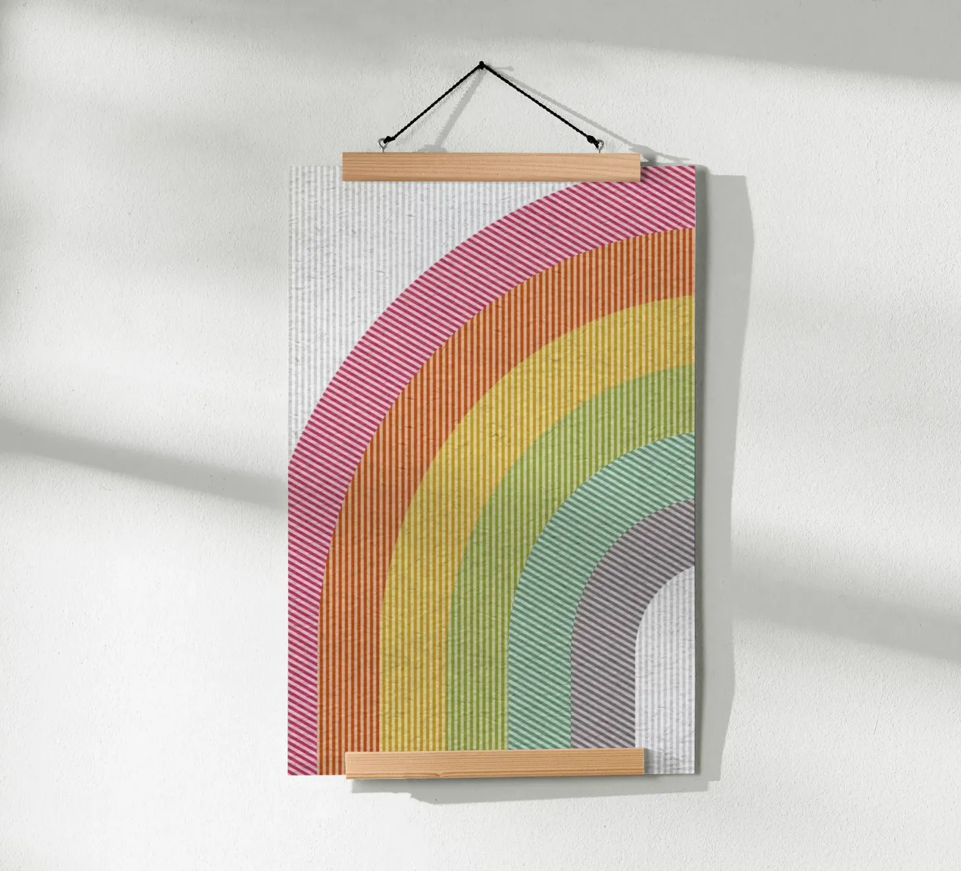 Line Rainbow poster by cafelab