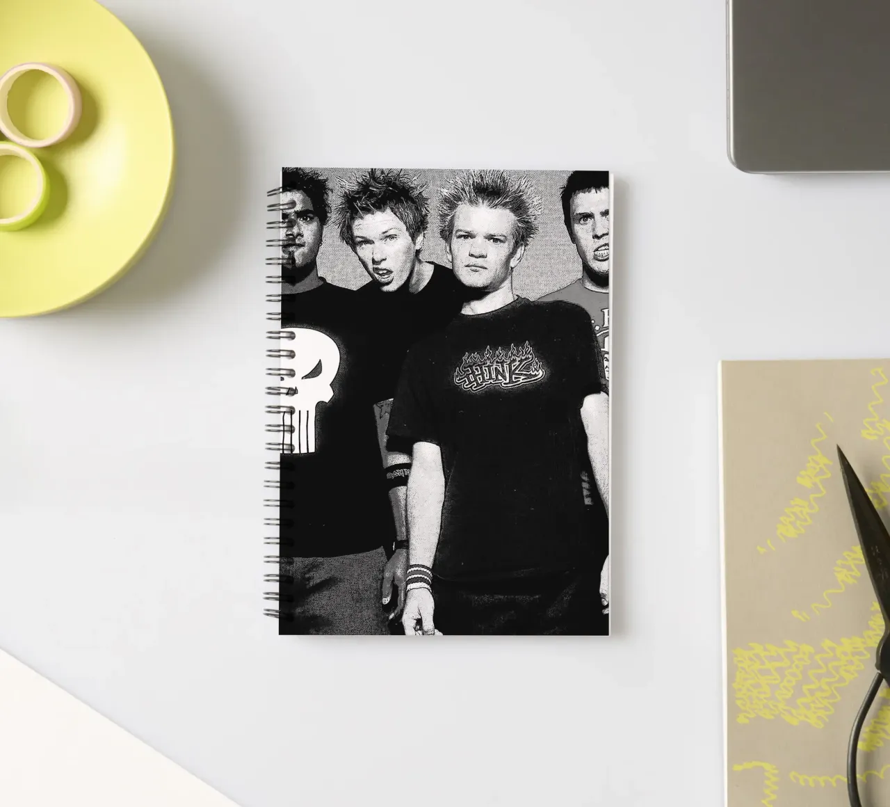 sum 41 band art spiral notebook by vanhesling