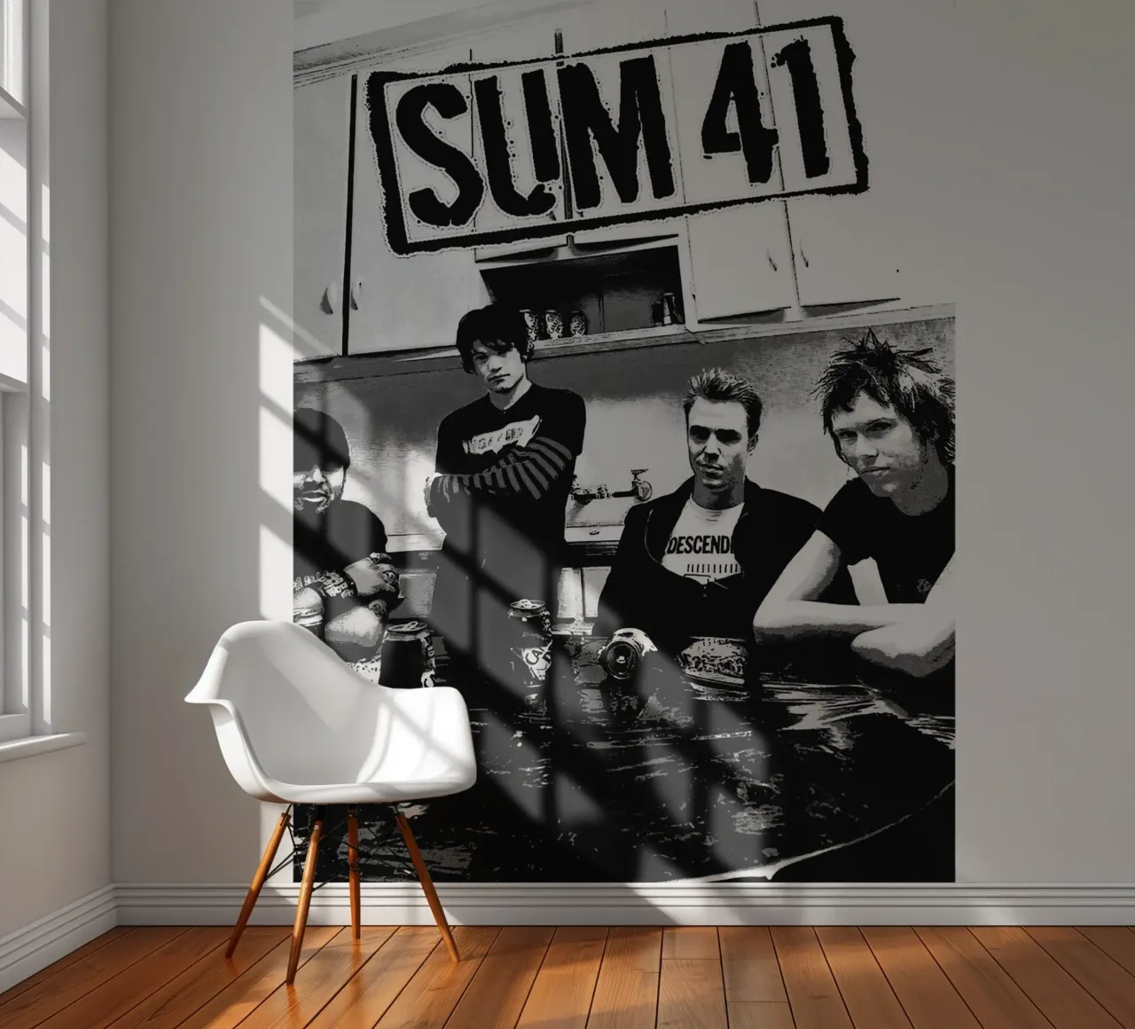 sun 41 band art papel para pared de vanhesling