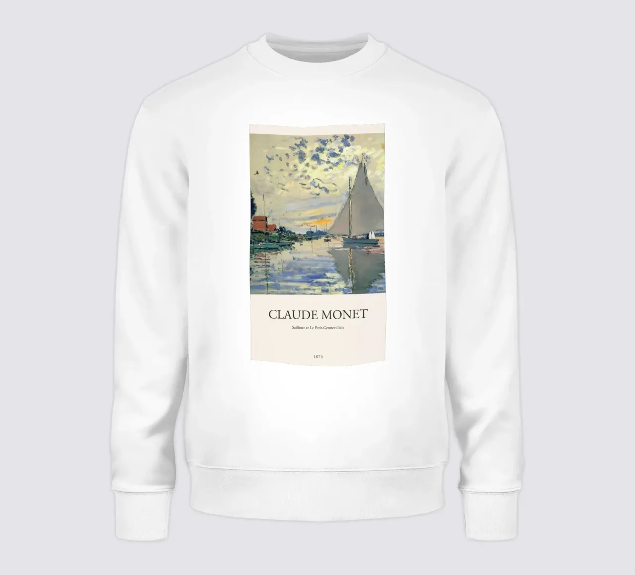 vista mare con barca a vela felpa da SMG Store