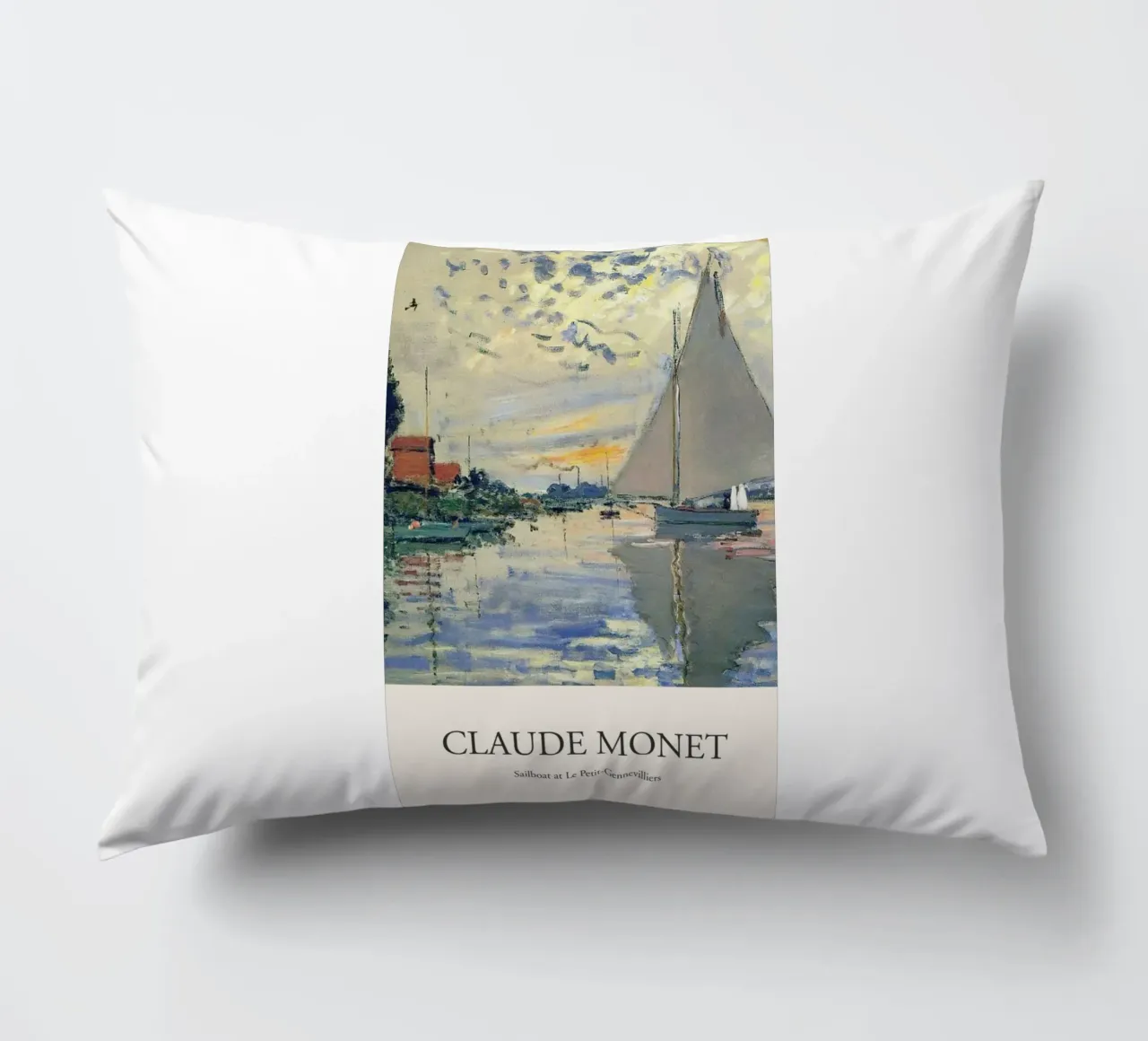 vue sur la mer avec voilier coussin de SMG Store
