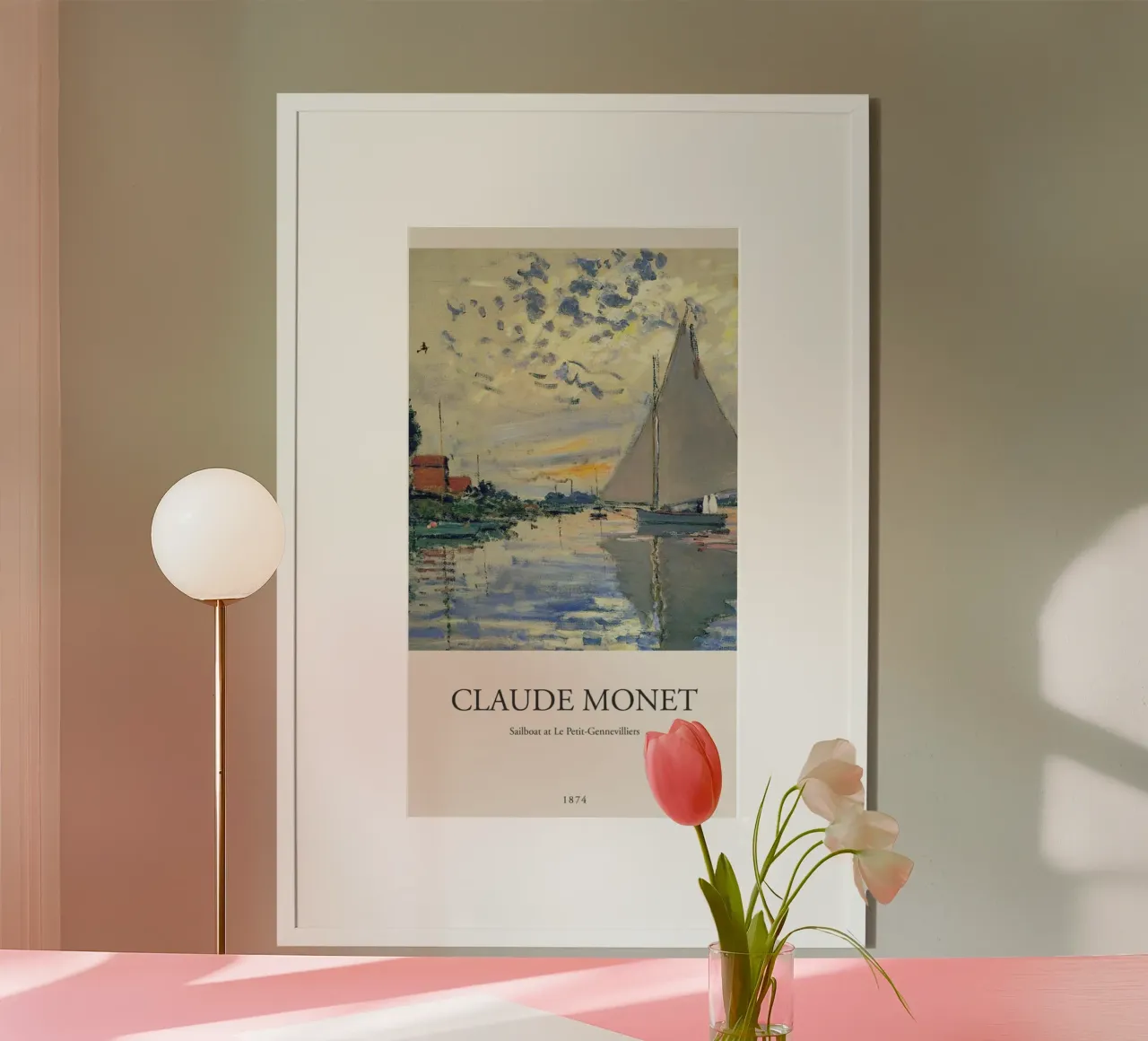 vue sur la mer avec voilier hahnemühle de SMG Store