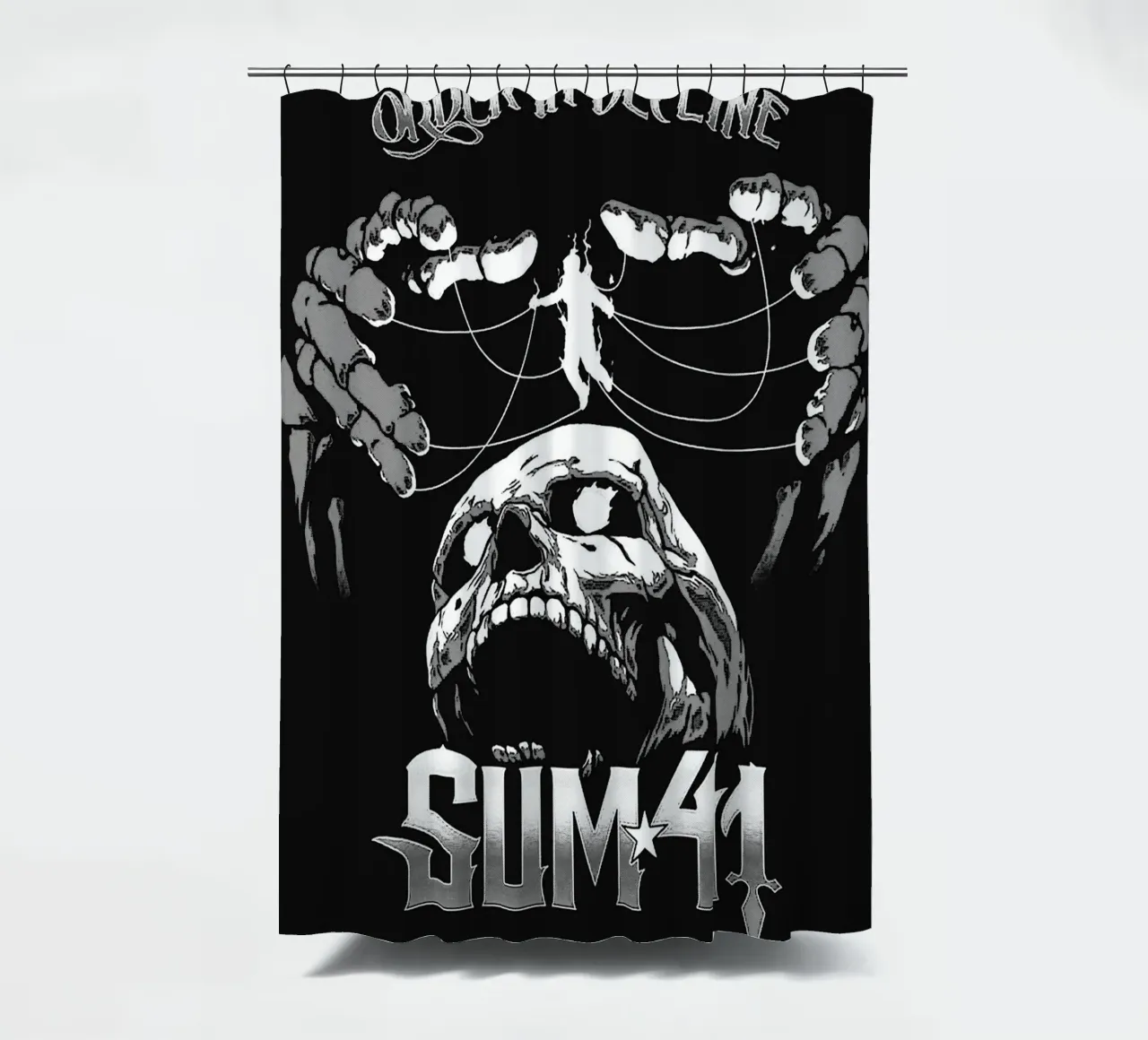 sum 41 band art shower curtain by vanhesling